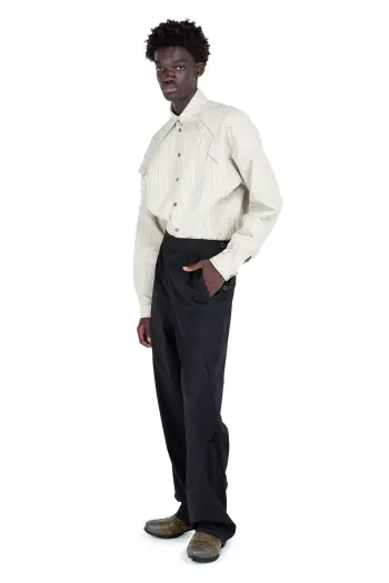 KIKO KOSTADINOV VIG K-DART TROUSER - CROW BLACK/BLACK