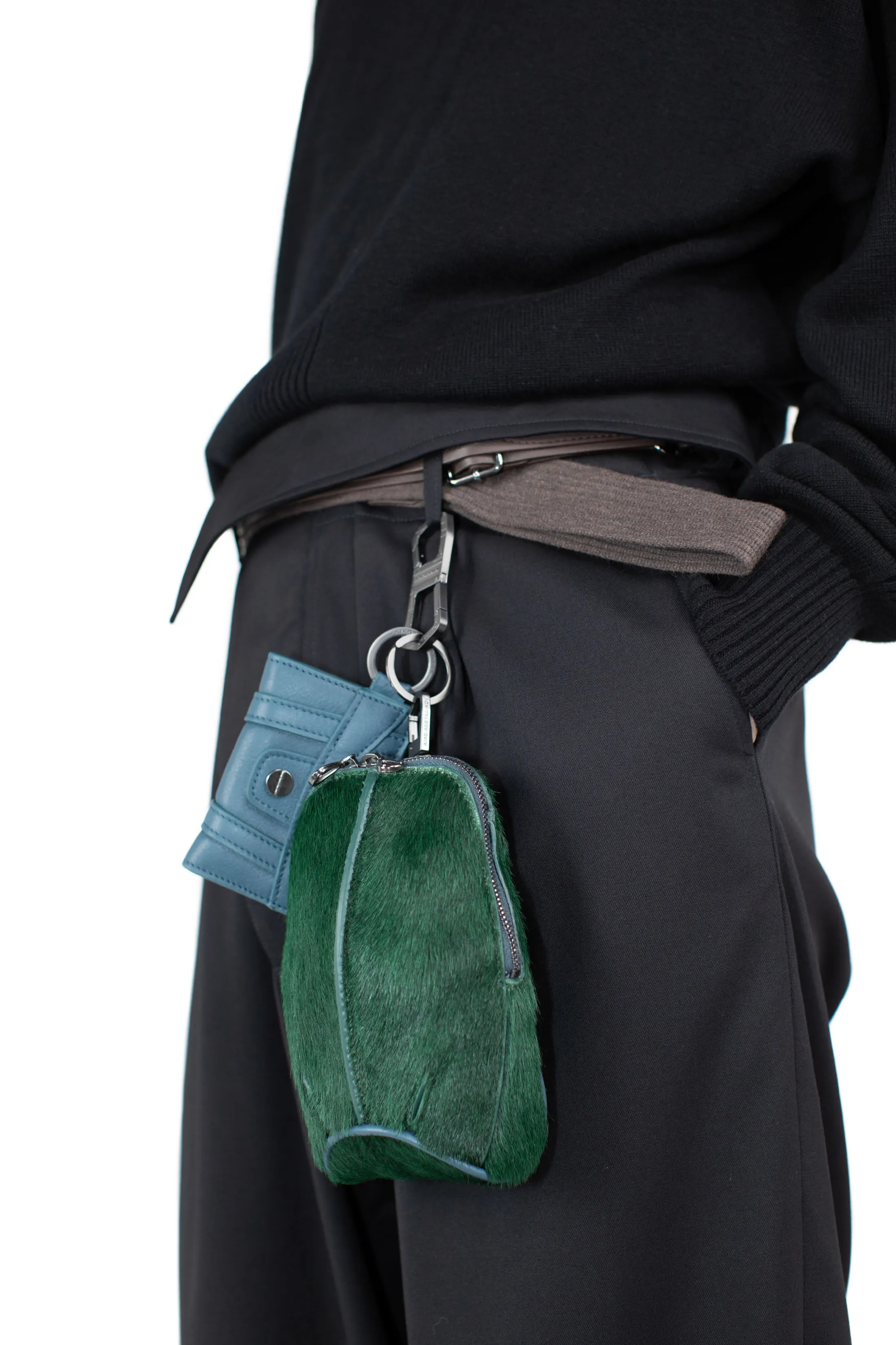 KIKO KOSTADINOV VIG POUCH - FOREST GREEN/PEACOCK BLUE