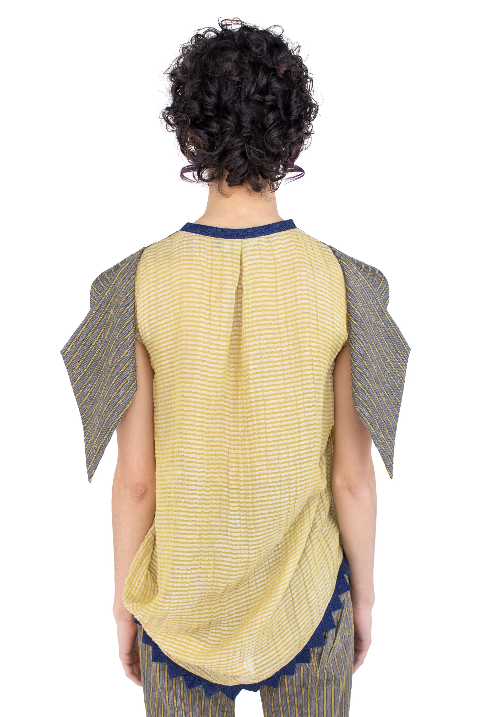 KIKO KOSTADINOV WEATHERVANE TOP - PEWTER & PISTACHIO