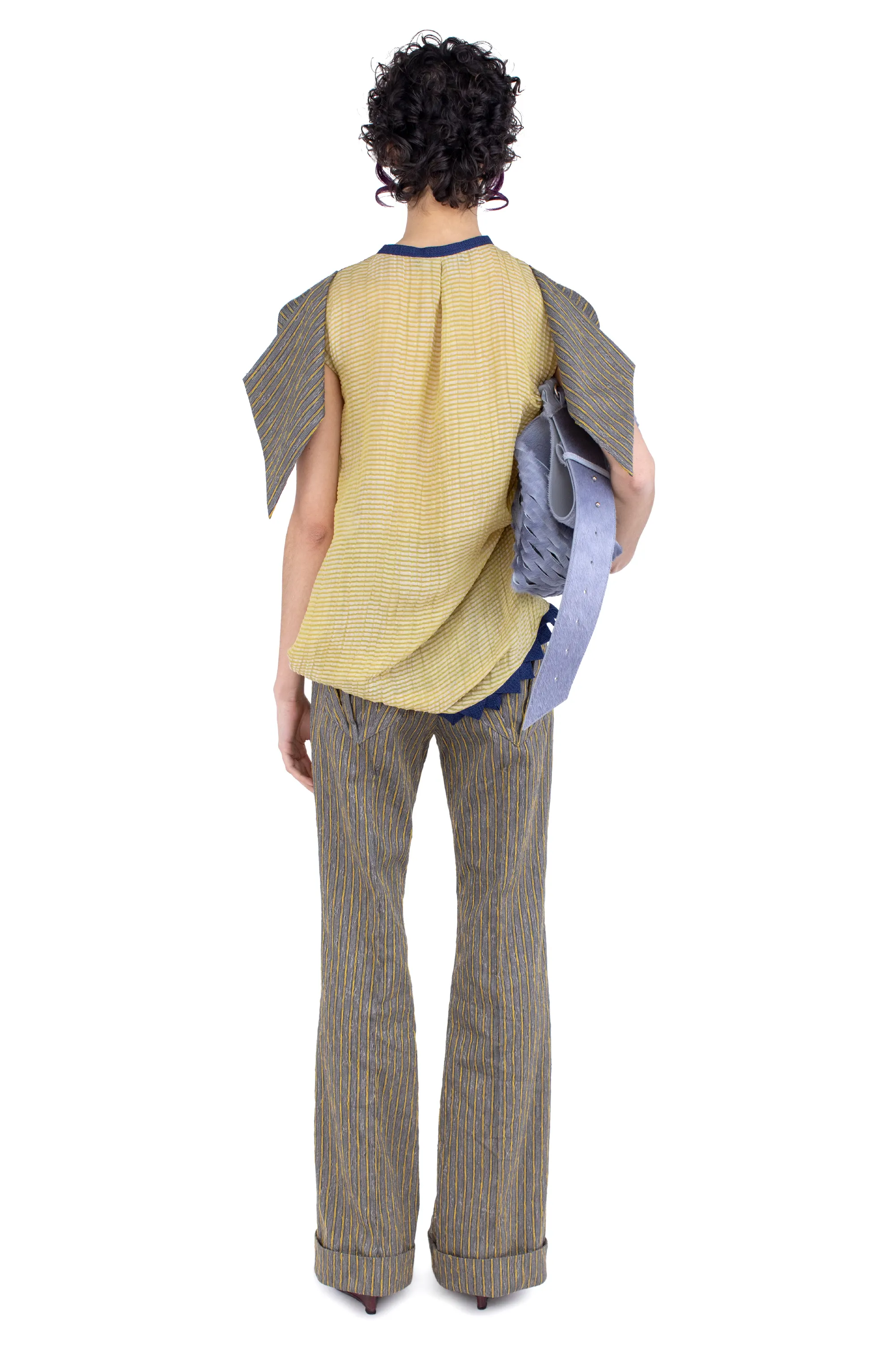 KIKO KOSTADINOV WEATHERVANE TOP - PEWTER & PISTACHIO