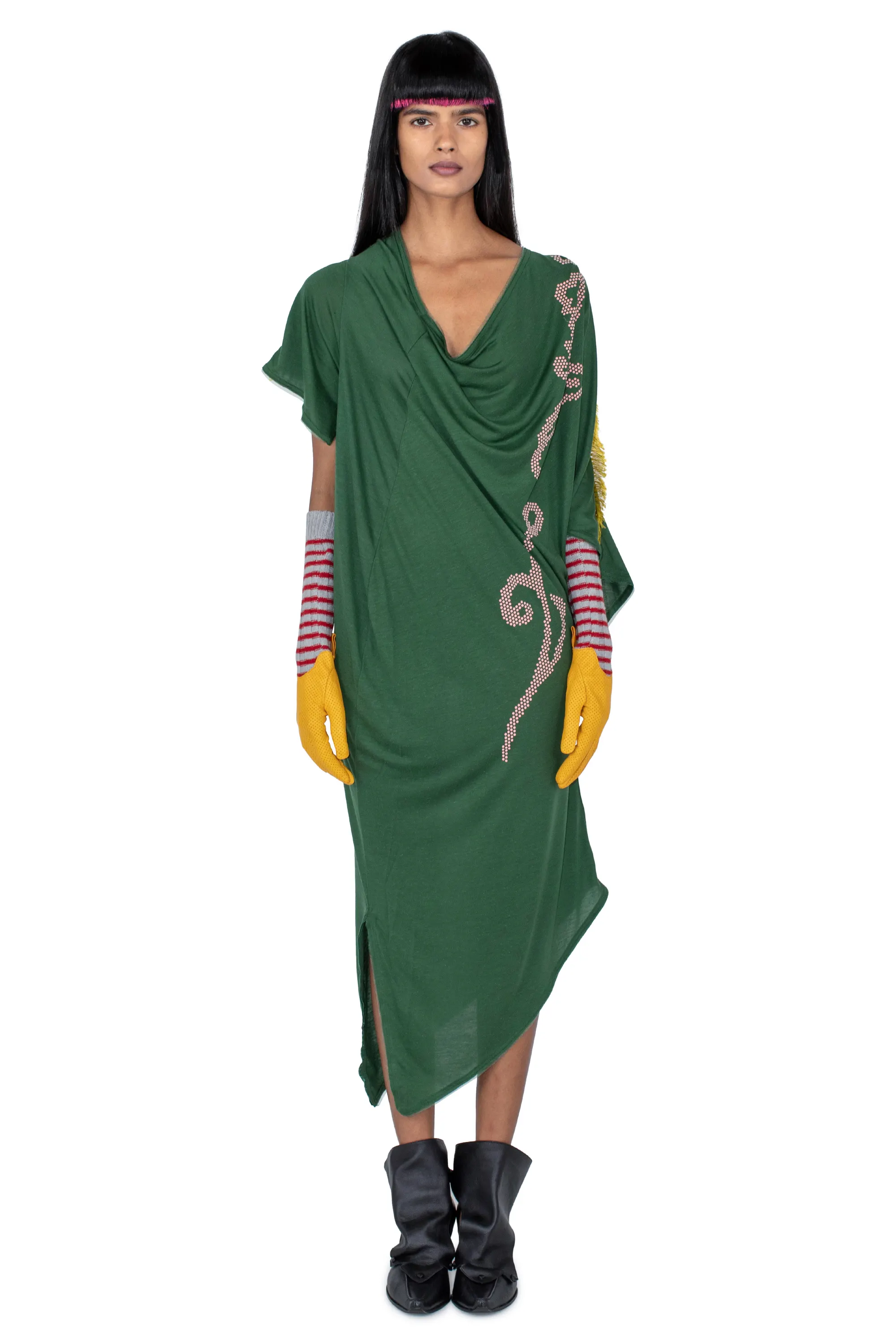 KIKO KOSTADINOV ZIGGY DRESS - JUNIPER GREEN