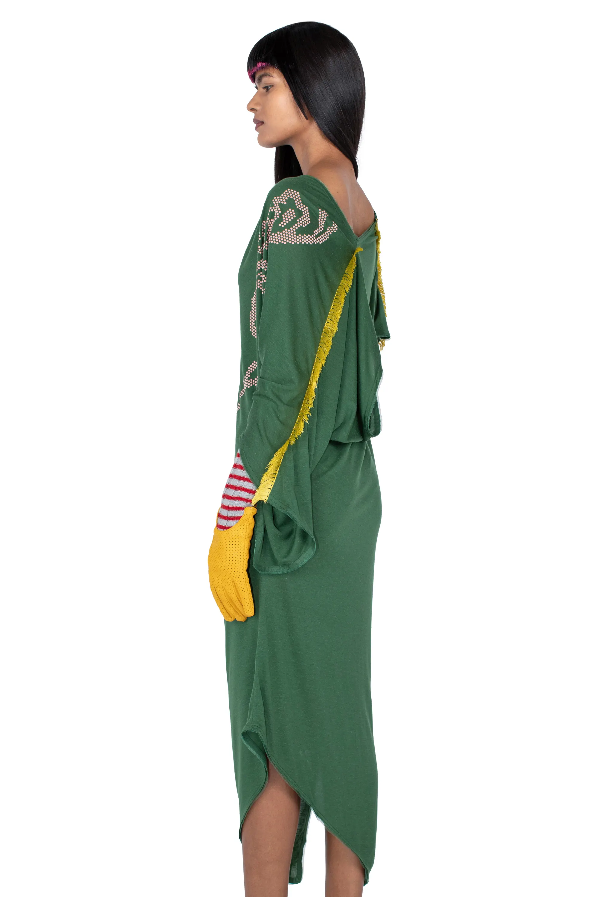 KIKO KOSTADINOV ZIGGY DRESS - JUNIPER GREEN