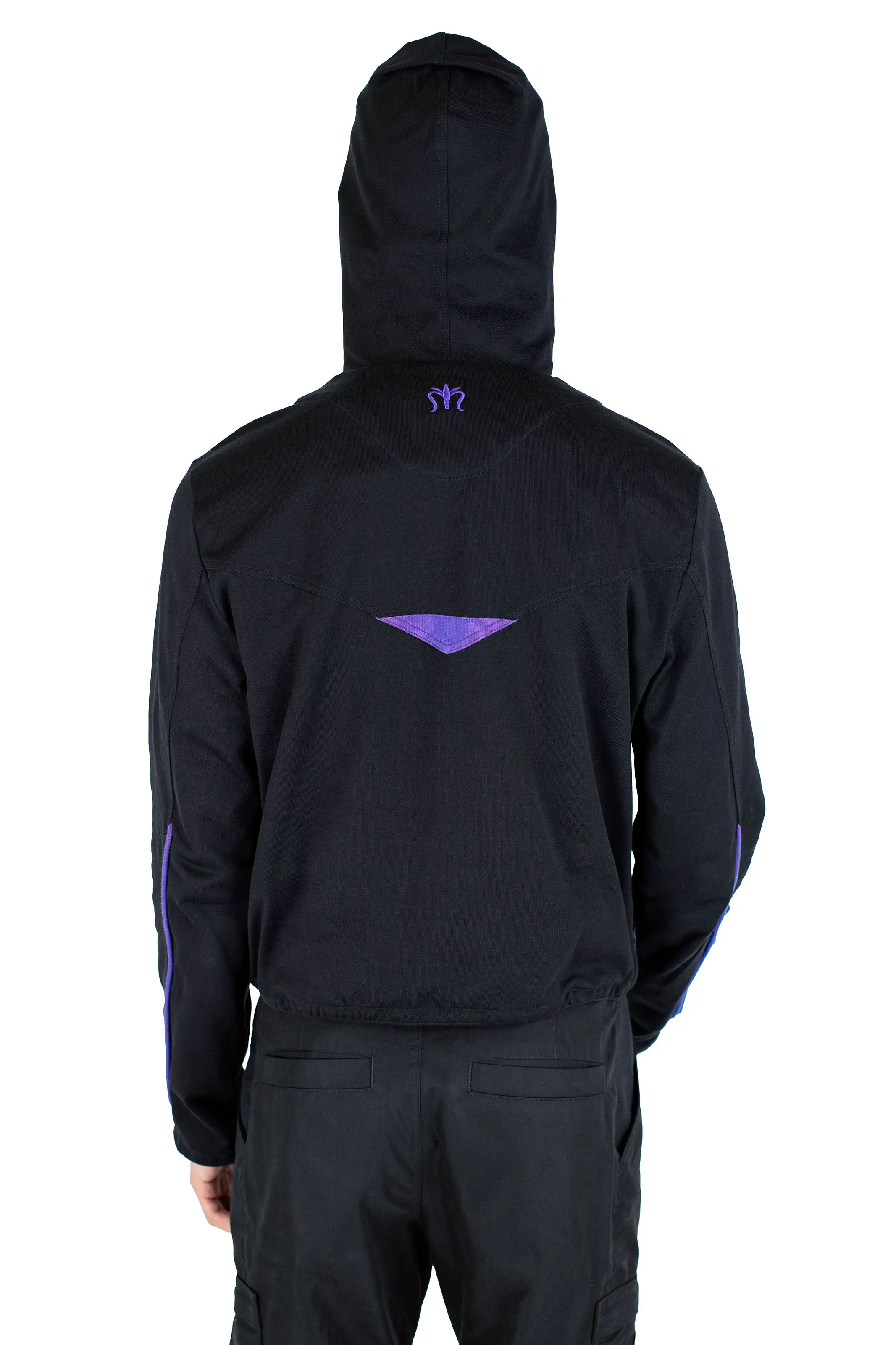 KIKO KOSTADINOV AGATHON HOODED PULLOVER - JET BLACK