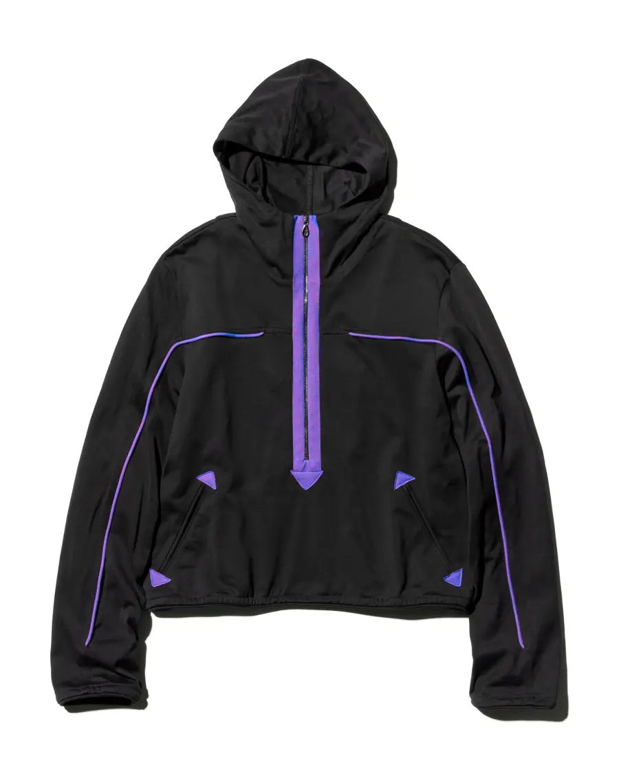 KIKO KOSTADINOV AGATHON HOODED PULLOVER - JET BLACK