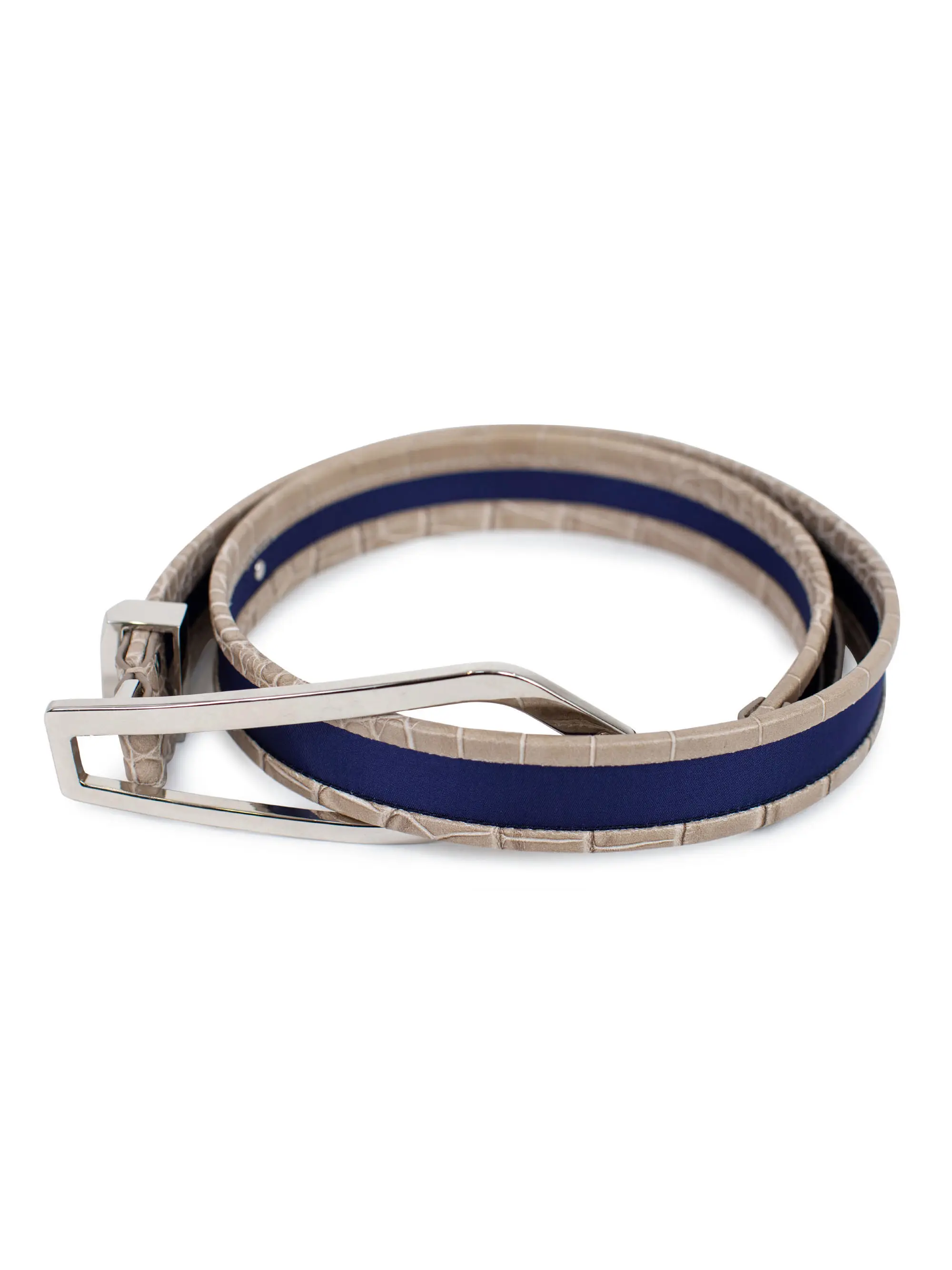 KIKO KOSTADINOV ALEC BELT - NAVY BLUE / GREEN KHAKI