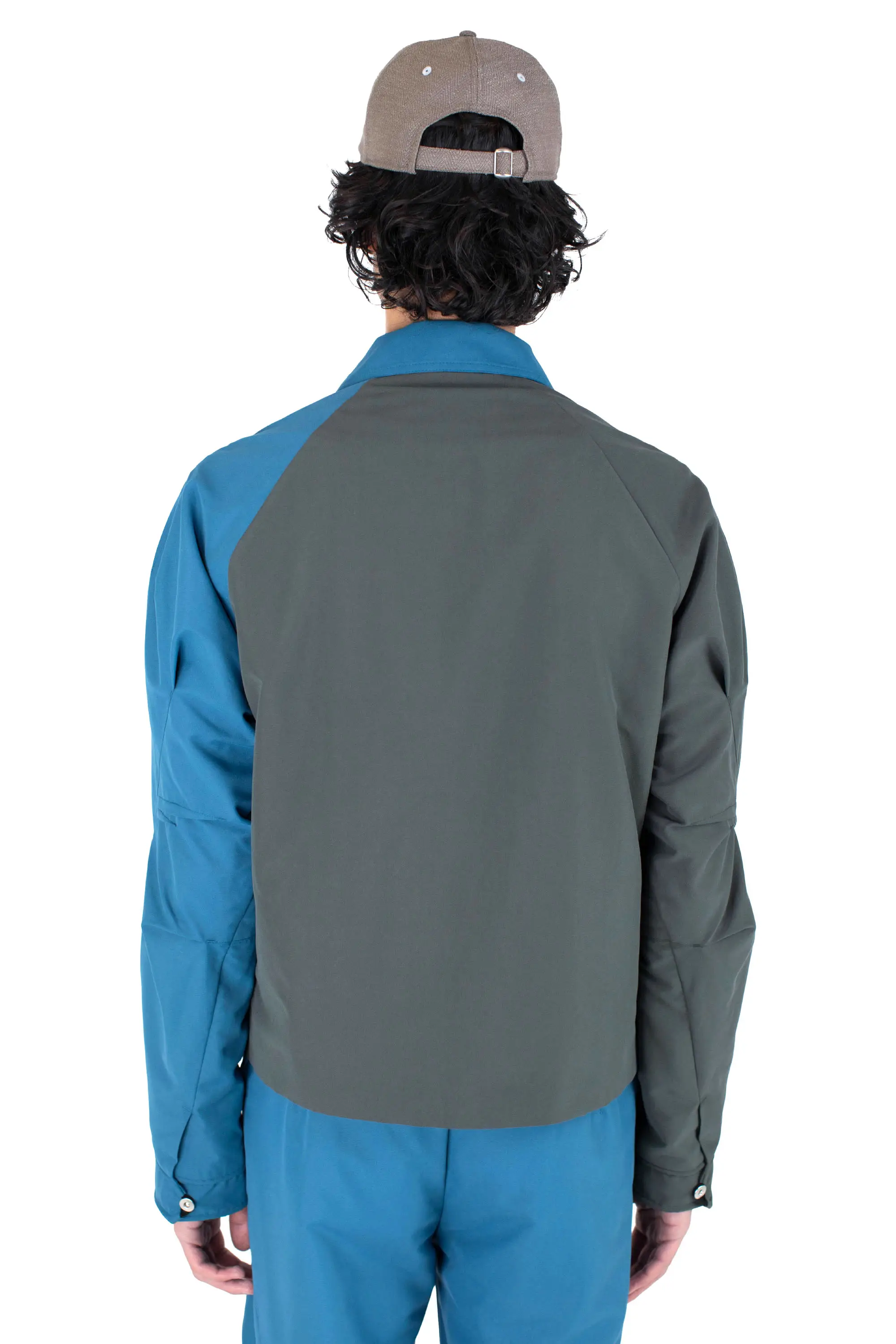 KIKO KOSTADINOV ALEC K-DART BLOUSON - ROISIN GREEN / DEEP TEAL