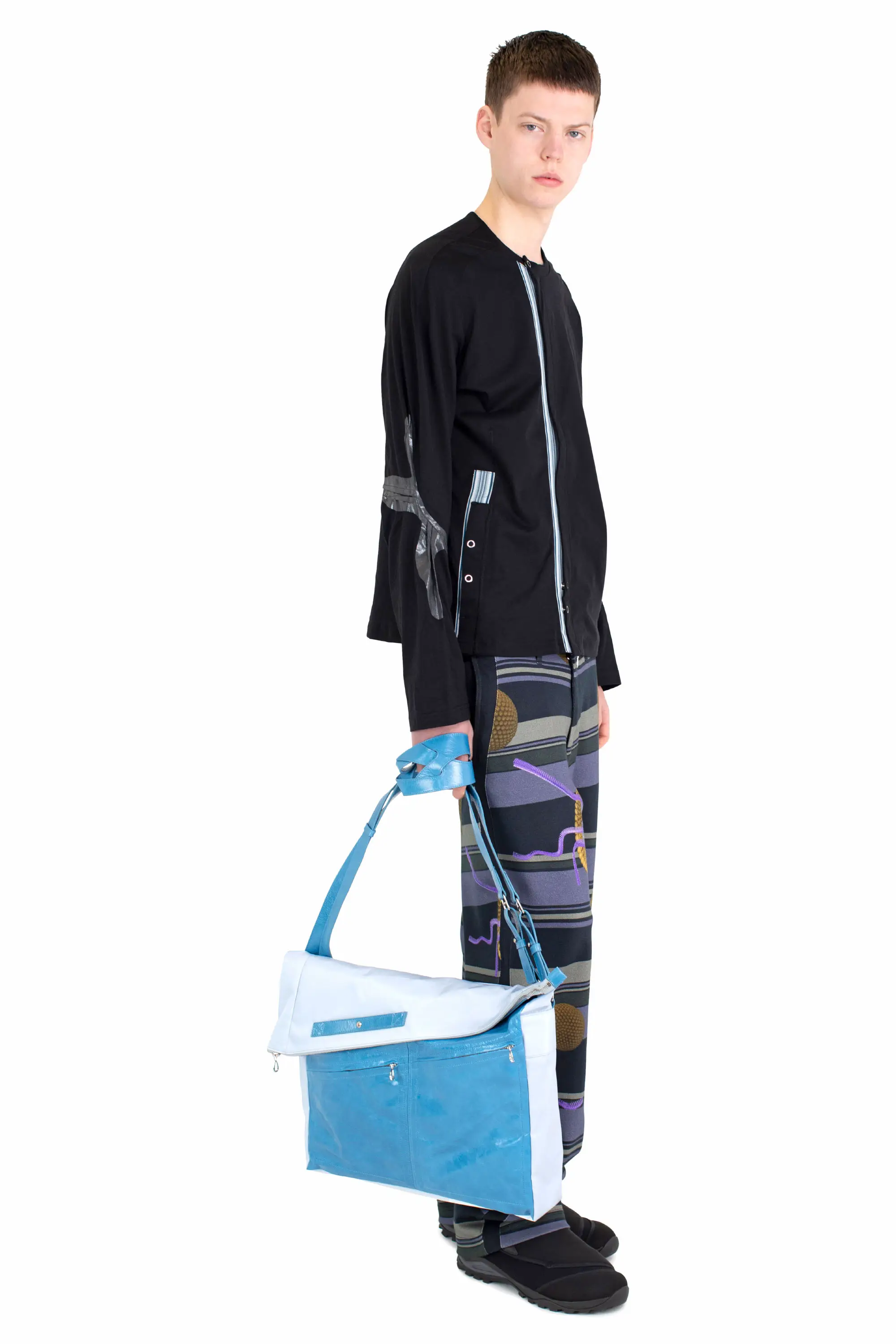 KIKO KOSTADINOV ALEC K-DART JERSEY JACKET - BLACK