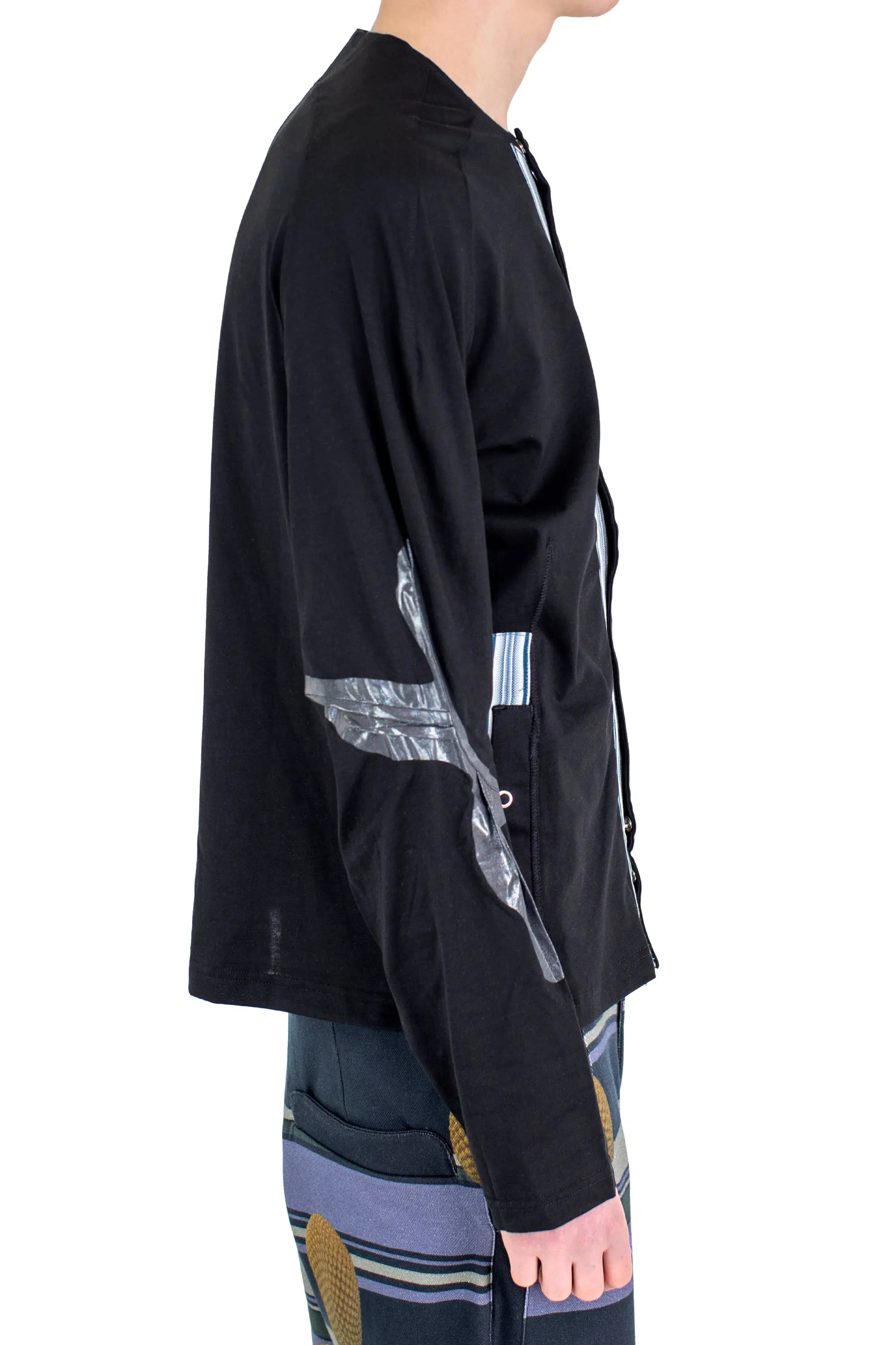 KIKO KOSTADINOV ALEC K-DART JERSEY JACKET - BLACK