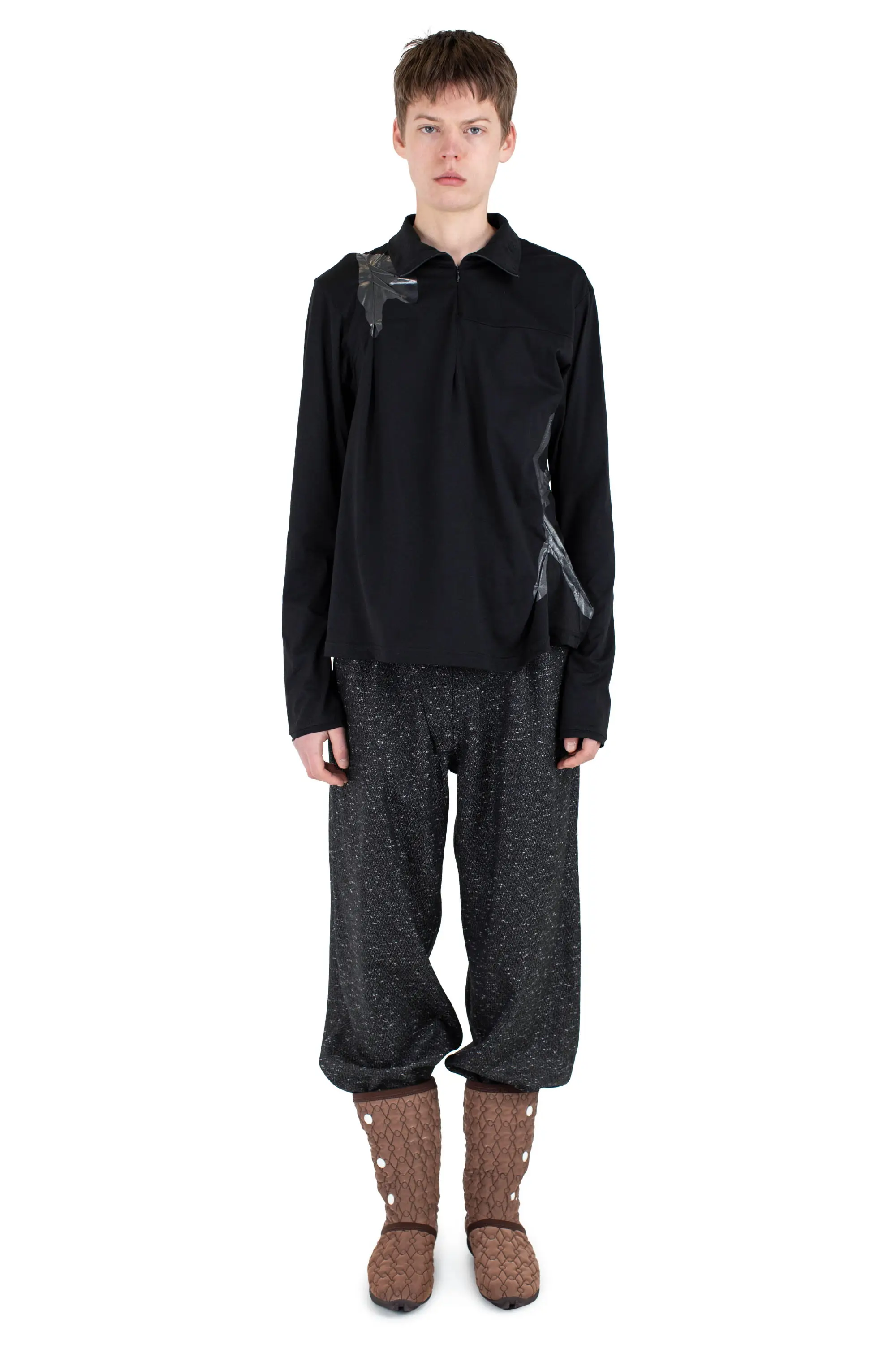 KIKO KOSTADINOV ALEC K-DART PULLOVER - BLACK
