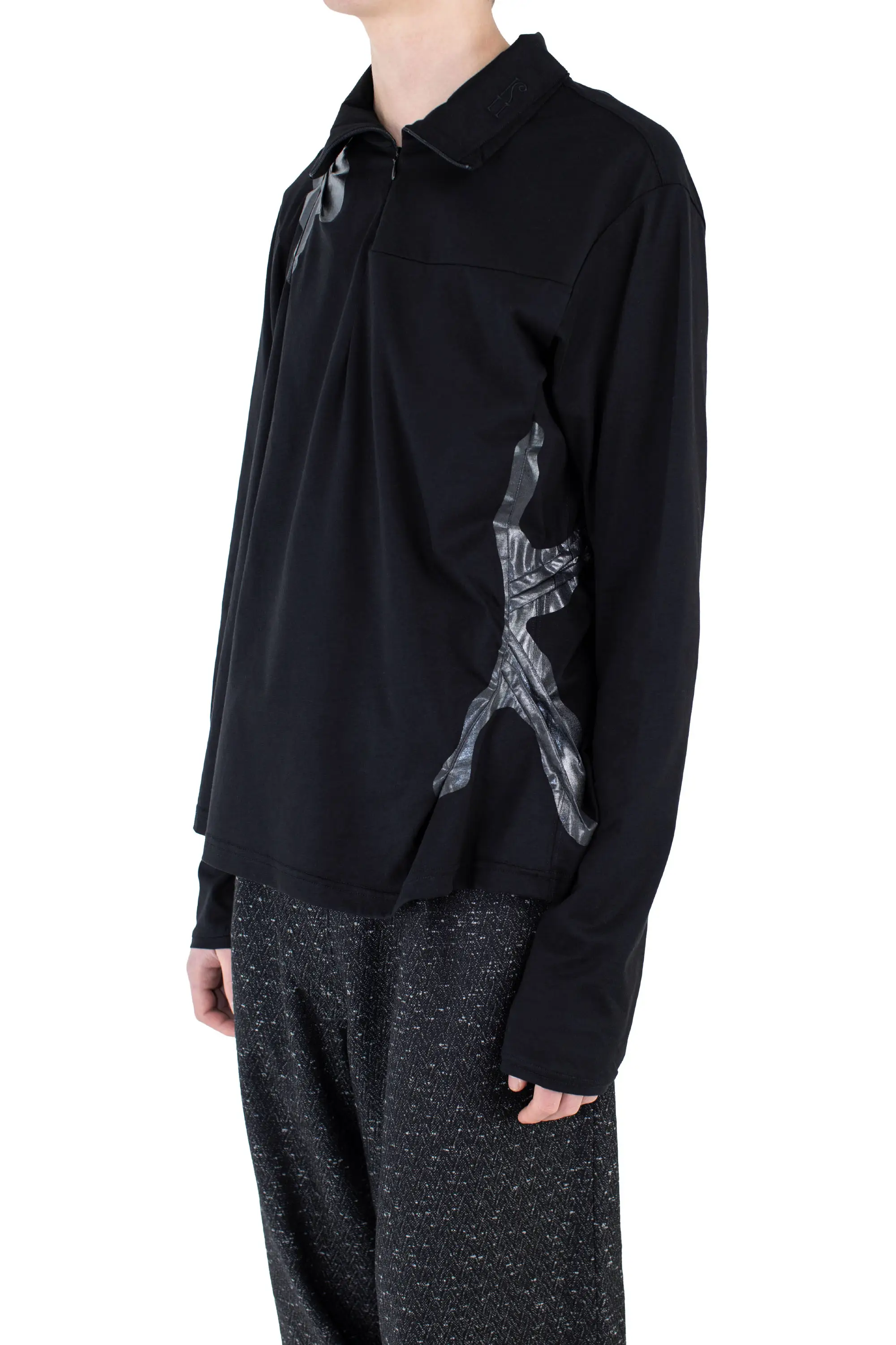 KIKO KOSTADINOV ALEC K-DART PULLOVER - BLACK