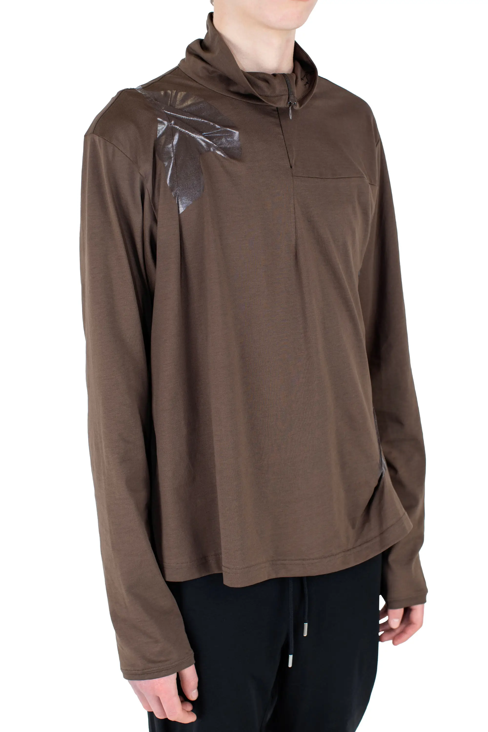 KIKO KOSTADINOV ALEC K-DART PULLOVER - BROWN