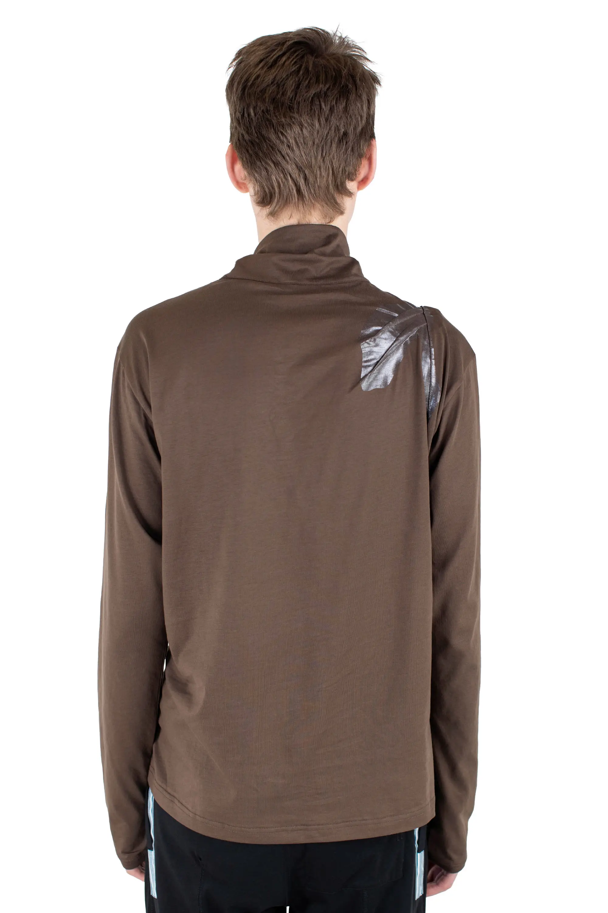KIKO KOSTADINOV ALEC K-DART PULLOVER - BROWN