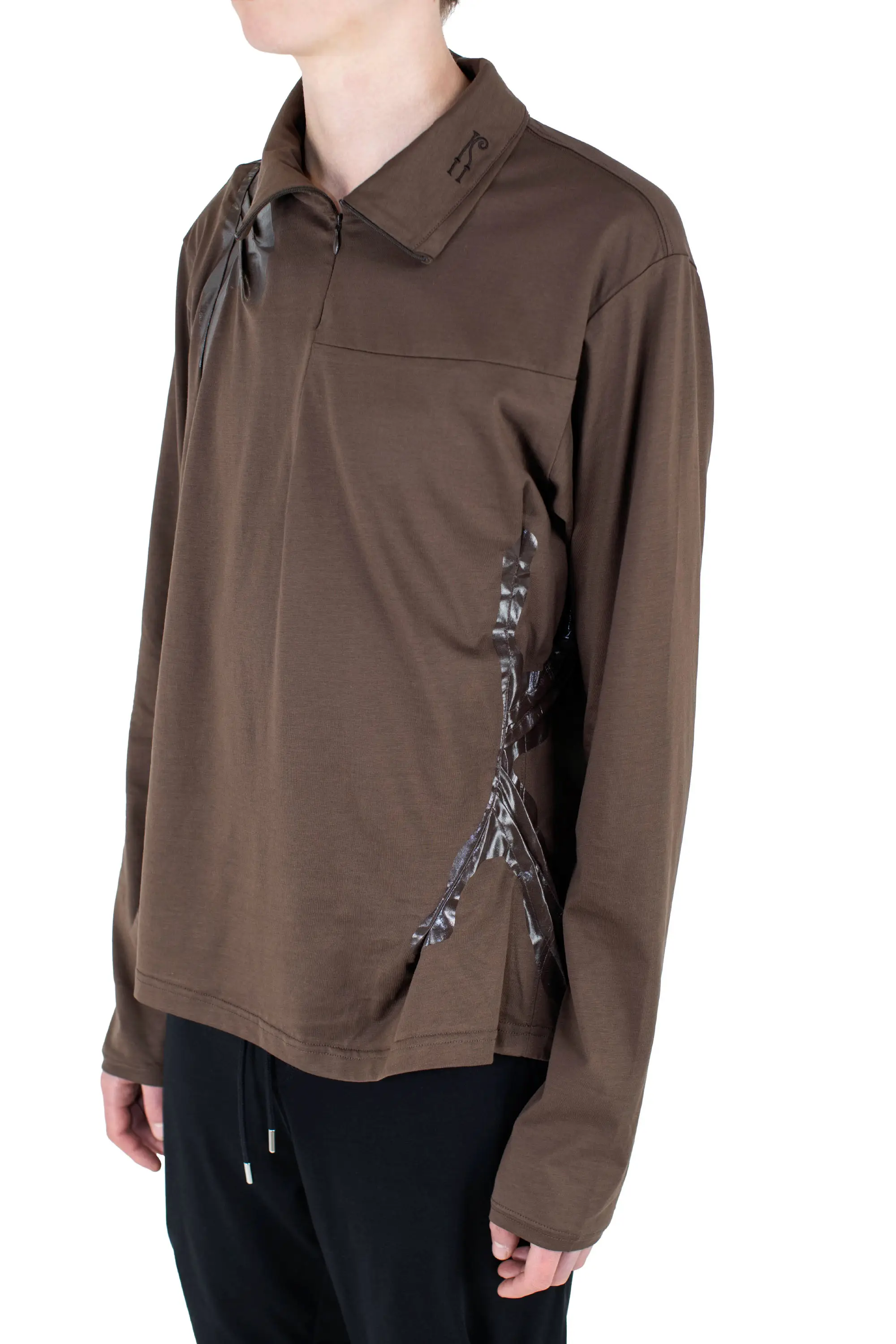 KIKO KOSTADINOV ALEC K-DART PULLOVER - BROWN