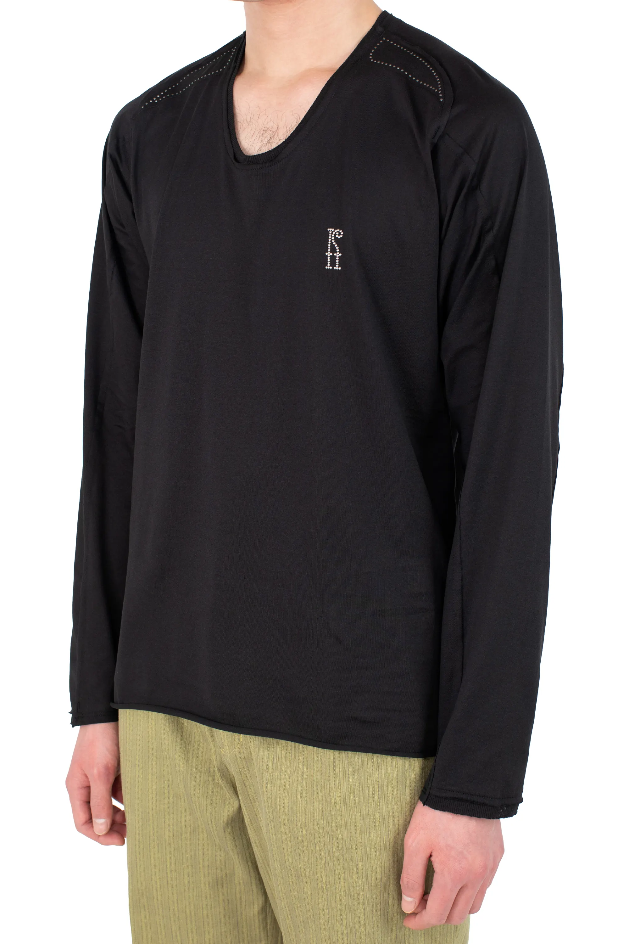 Kiko Kostadinovロングスリーブカットソー ロンTブラックレイヤード ASTRO LONG SLEEVE TOP - BLACK – KIKO KOSTADINOV
