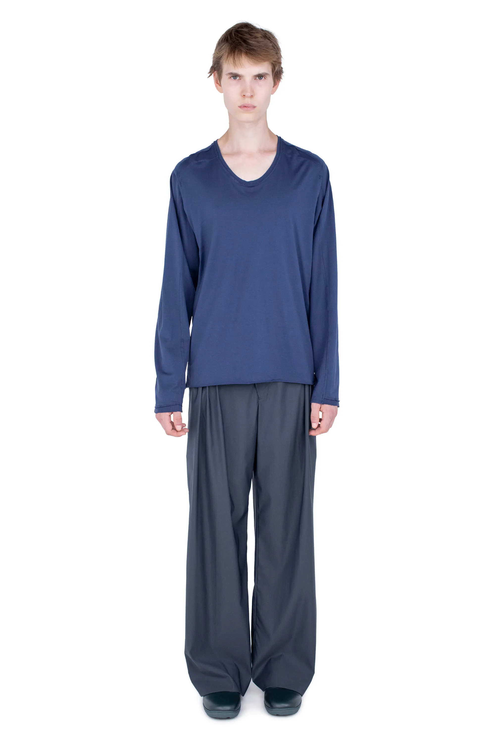 KIKO KOSTADINOV ASTRO LONG SLEEVES TOP - INK BLUE