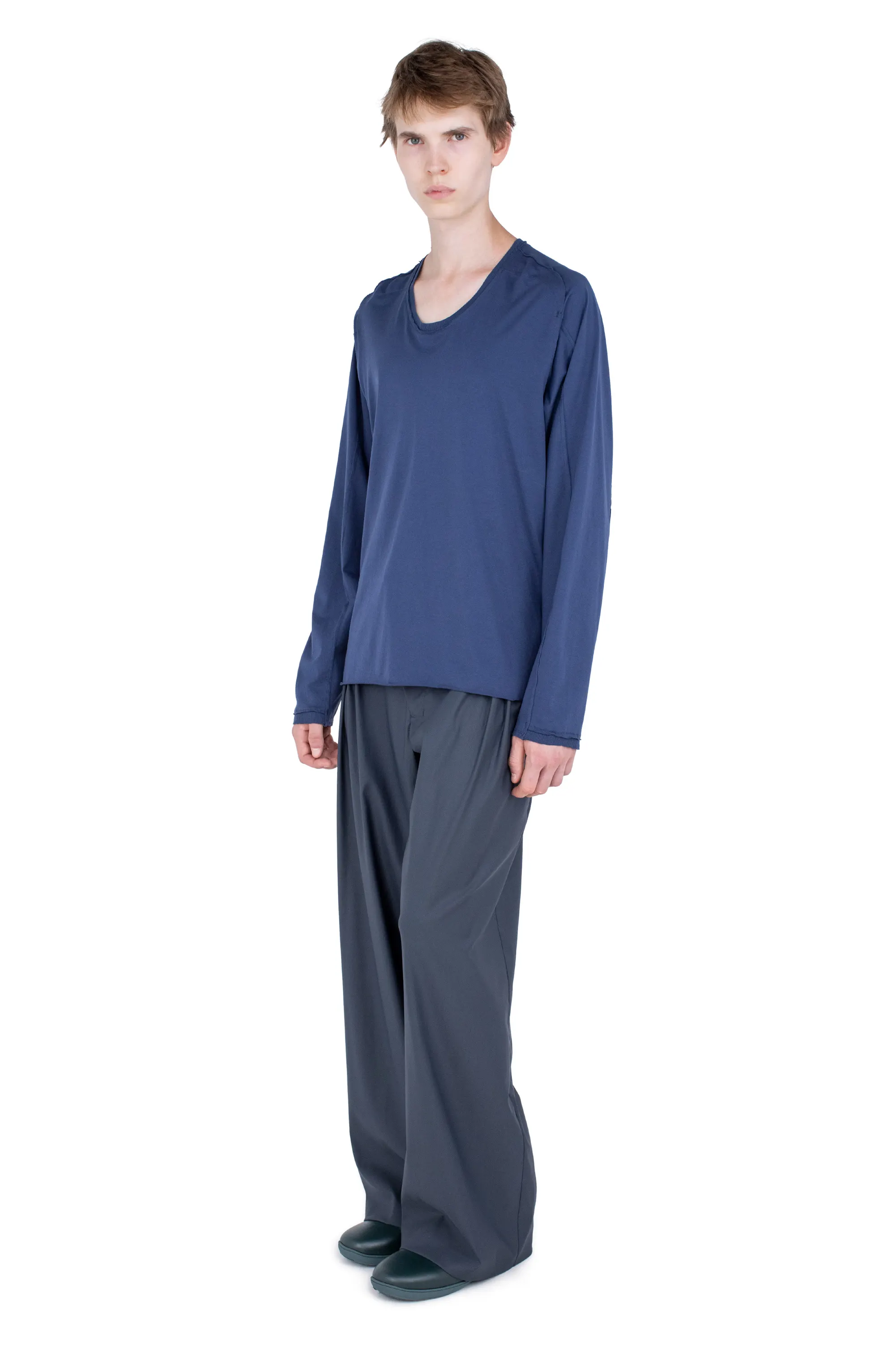 KIKO KOSTADINOV ASTRO LONG SLEEVES TOP - INK BLUE