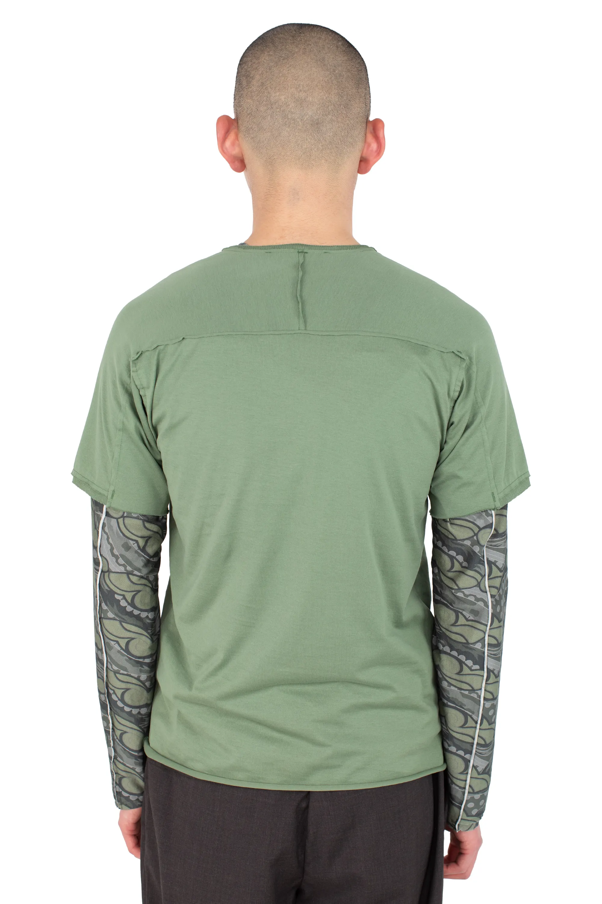 KIKO KOSTADINOV ASTRO SHORT SLEEVE TOP - LEAF