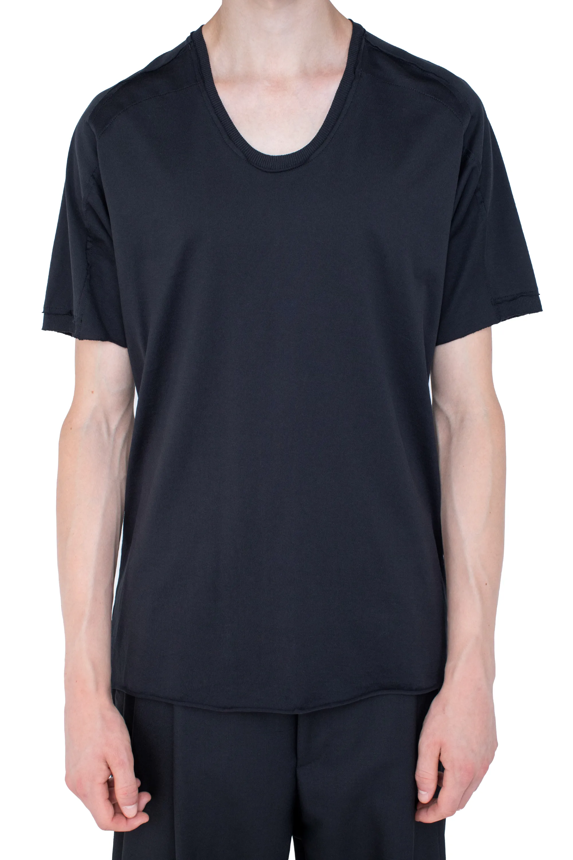 KIKO KOSTADINOV ASTRO SHORT SLEEVES TOP - ONYX BLACK