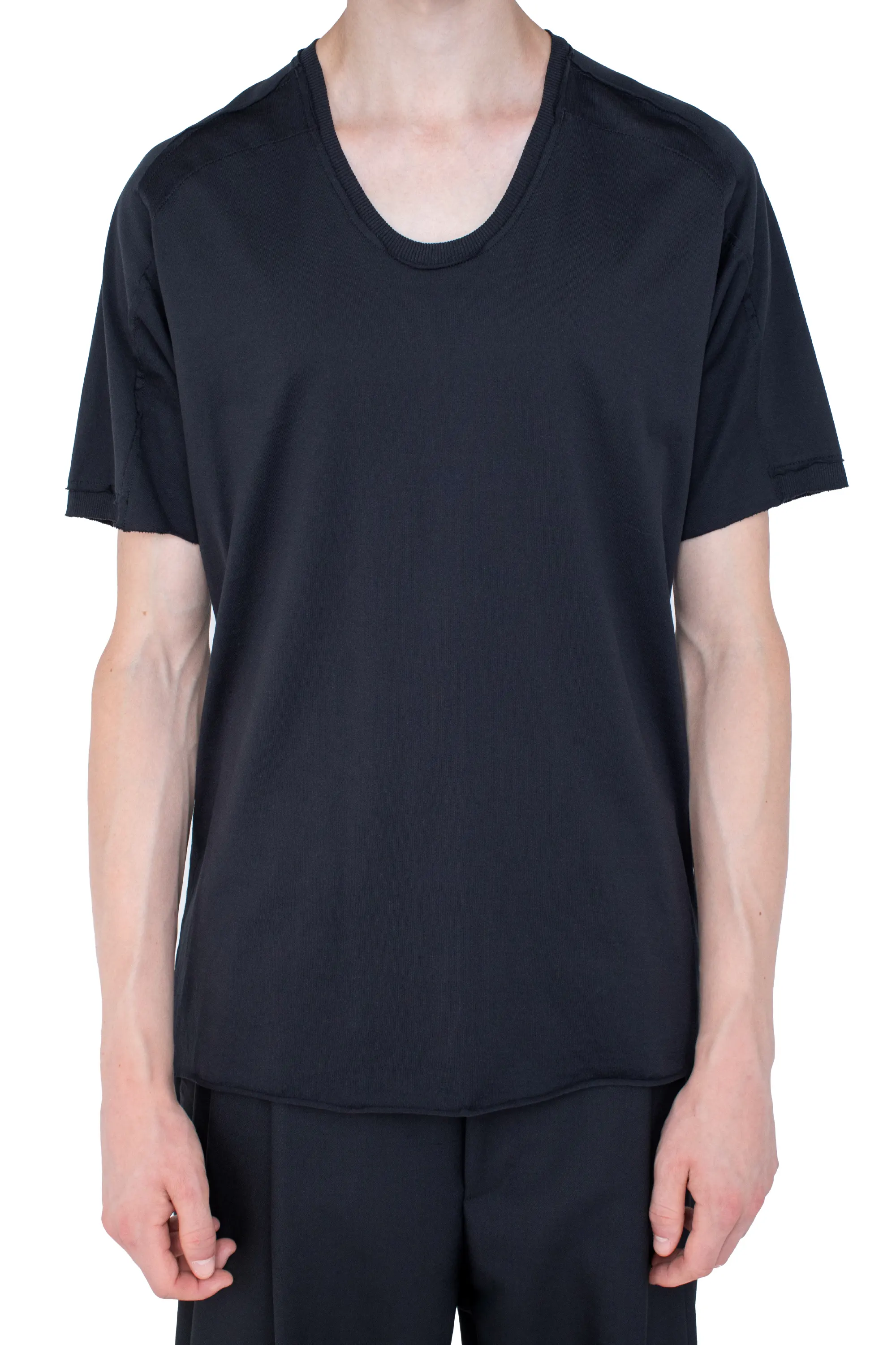 KIKO KOSTADINOV ASTRO SHORT SLEEVES TOP - ONYX BLACK