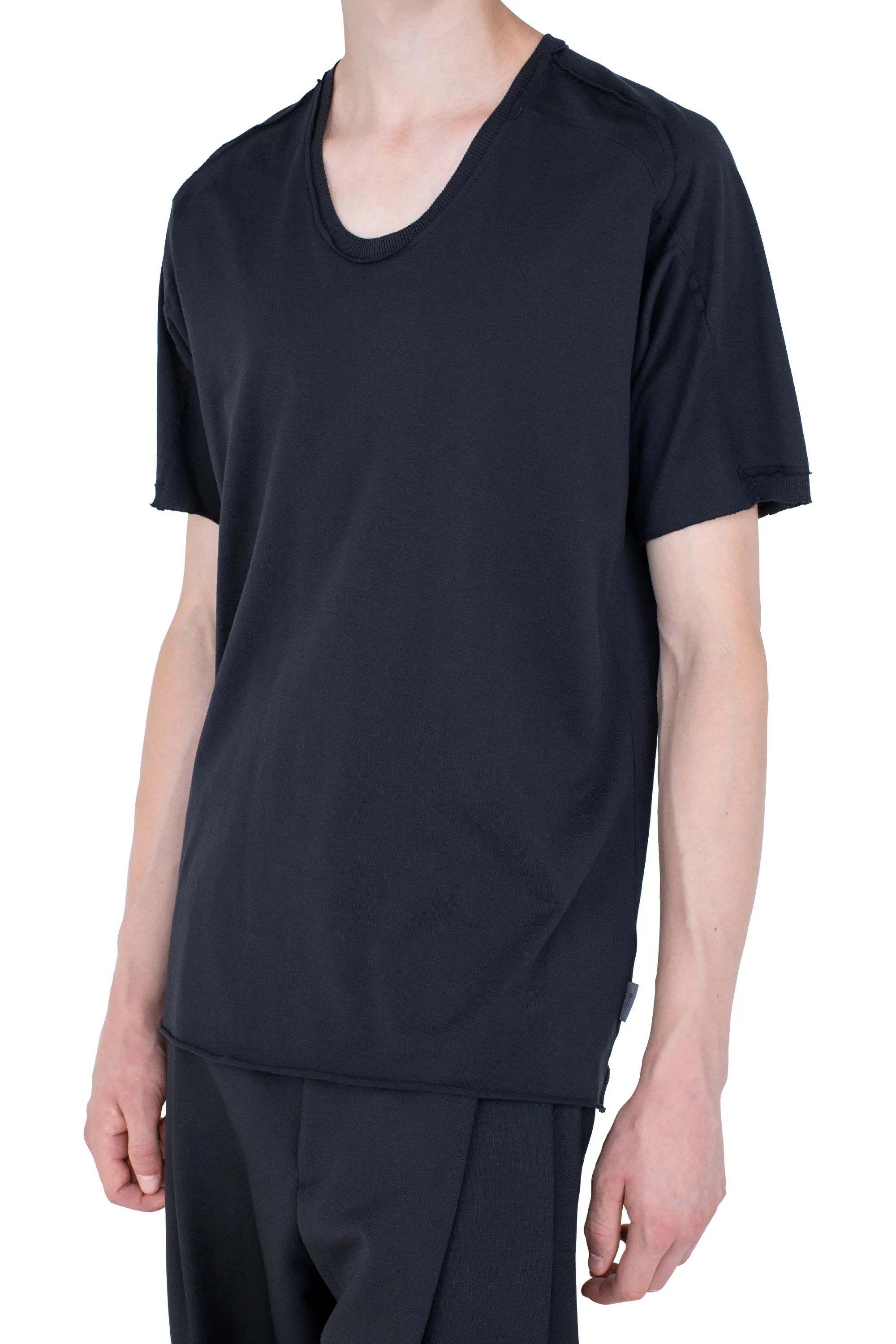 KIKO KOSTADINOV ASTRO SHORT SLEEVES TOP - ONYX BLACK