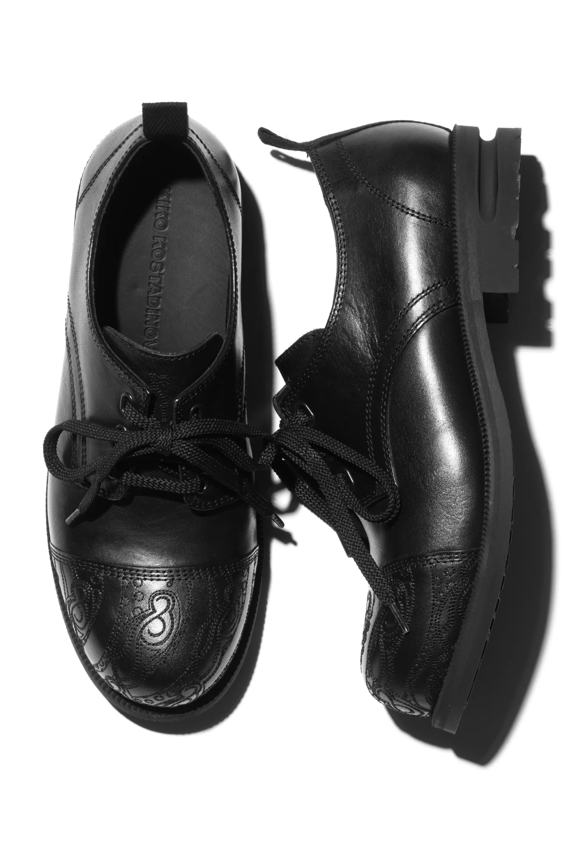 KIKO KOSTADINOV ATRO LACE UPS - SOOT BLACK