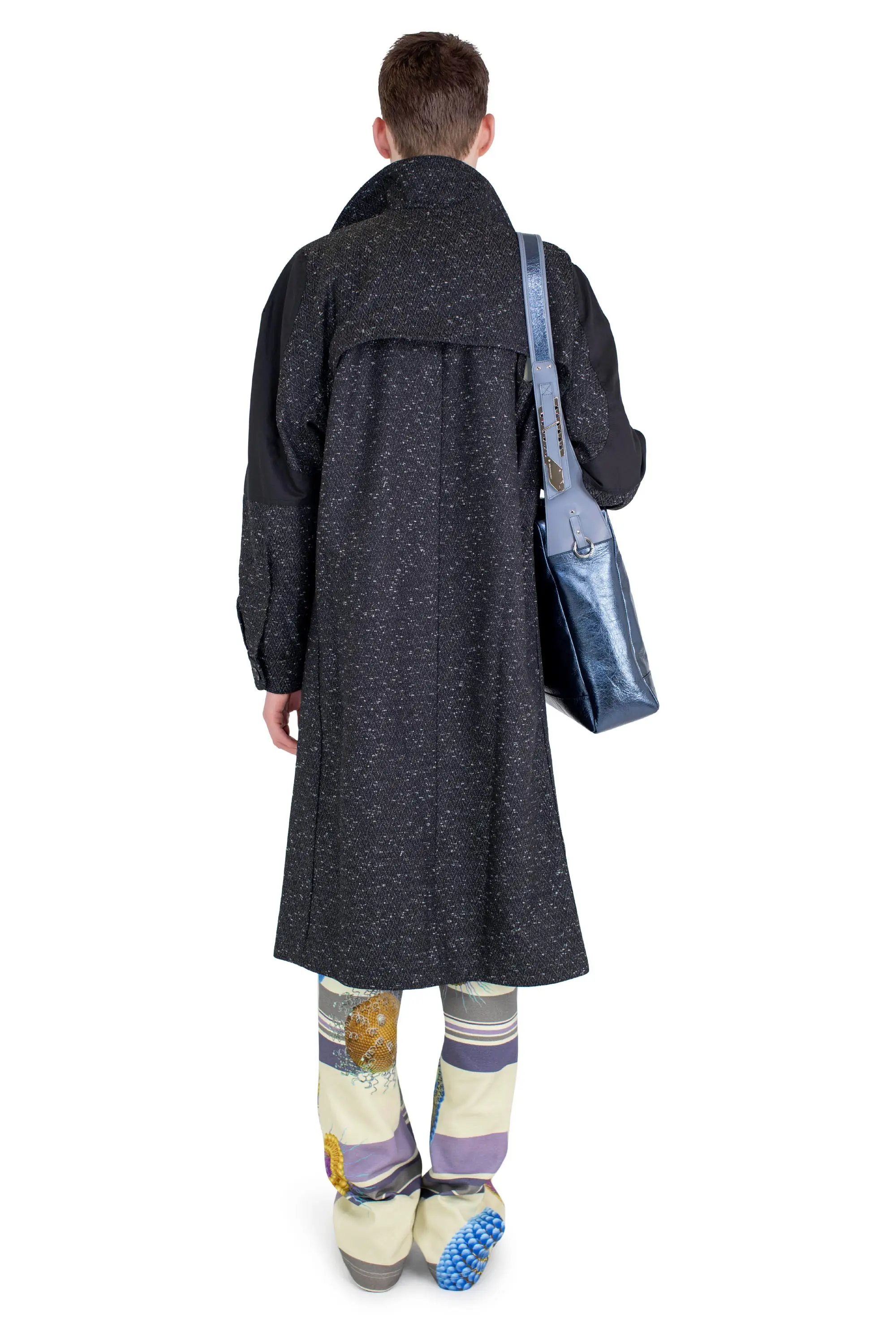 KIKO KOSTADINOV BABRAHAM ZIP COAT - ASH BLACK / BLACK SABLE