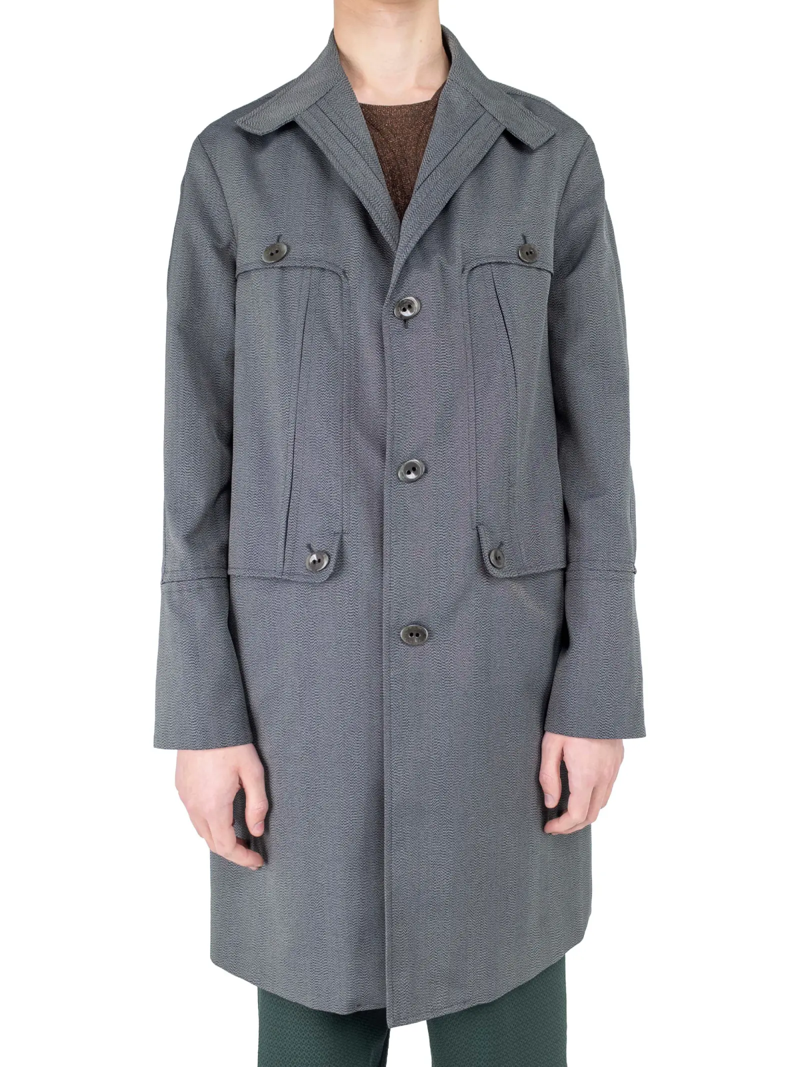 KIKO KOSTADINOV – BRECHT COAT - GREY DOVE