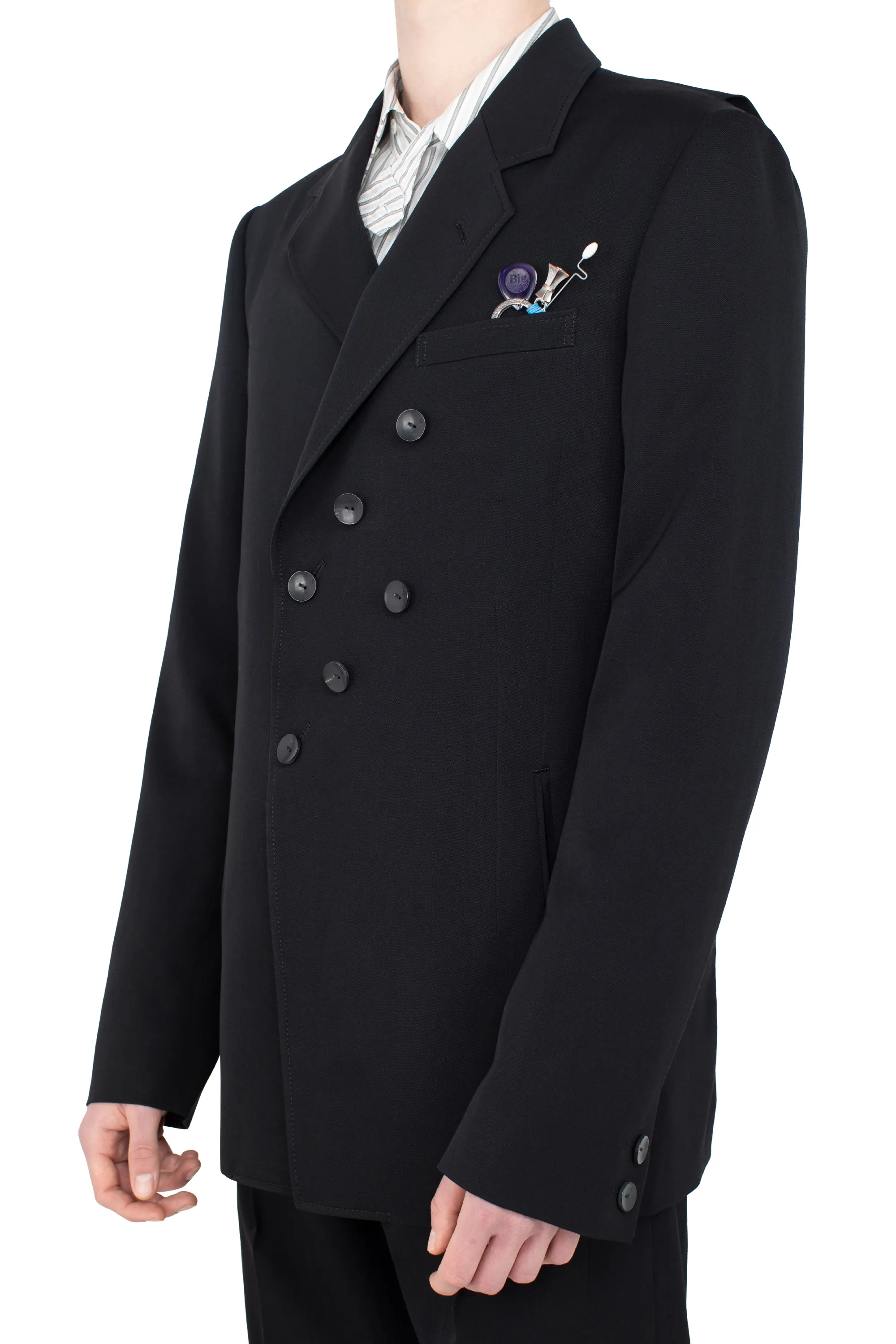 KIKO KOSTADINOV CSOMOR TAILORED JACKET - DEEP BLACK