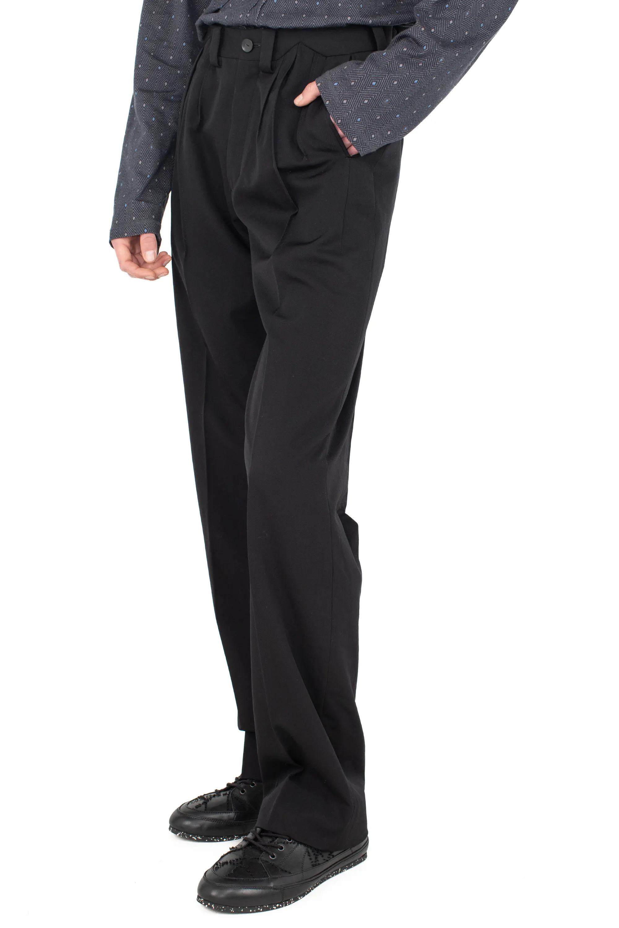 KIKO KOSTADINOV CSOMOR TROUSER - DEEP BLACK