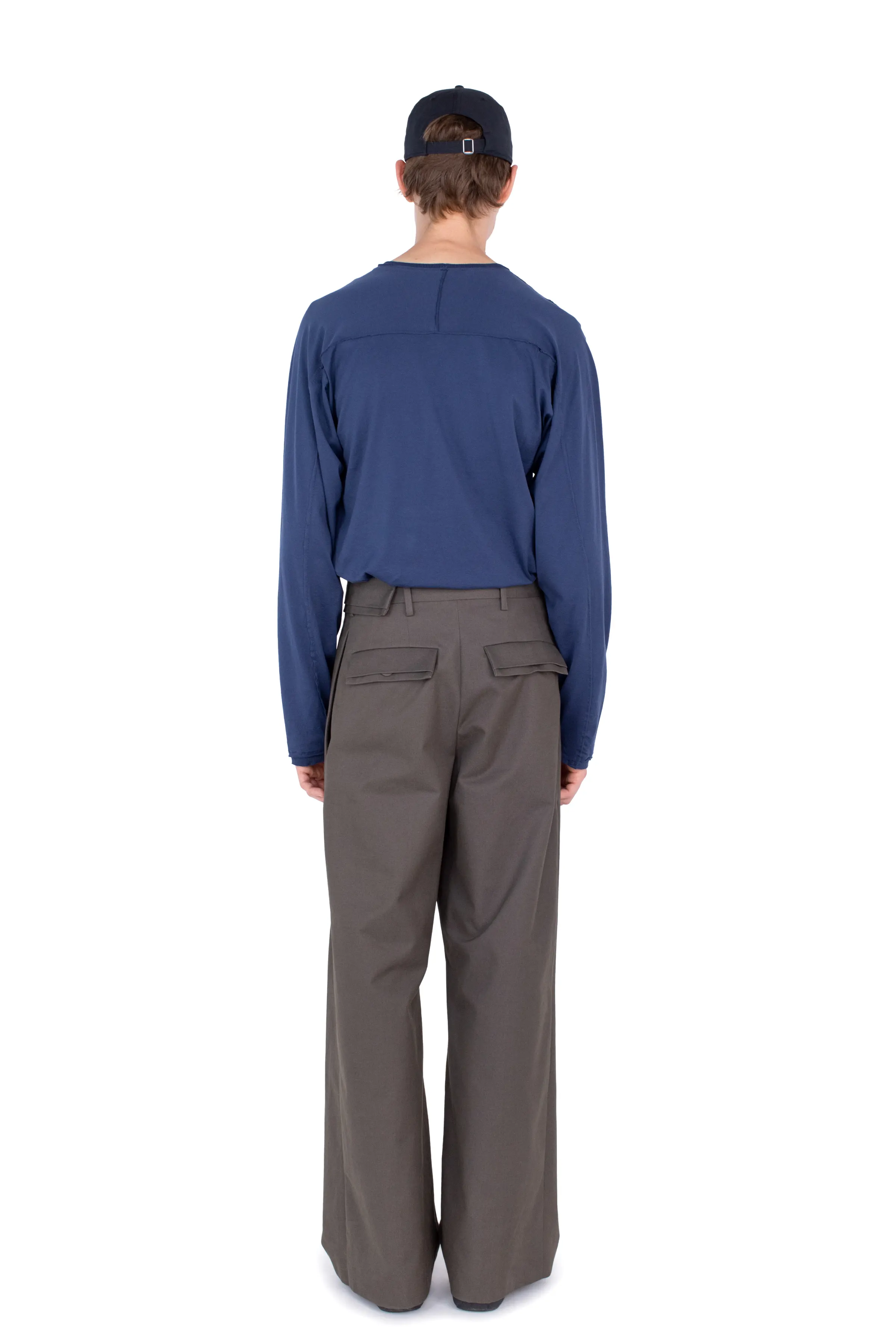 KIKO KOSTADINOV DIEZE WIDE TROUSERS - KHAKI