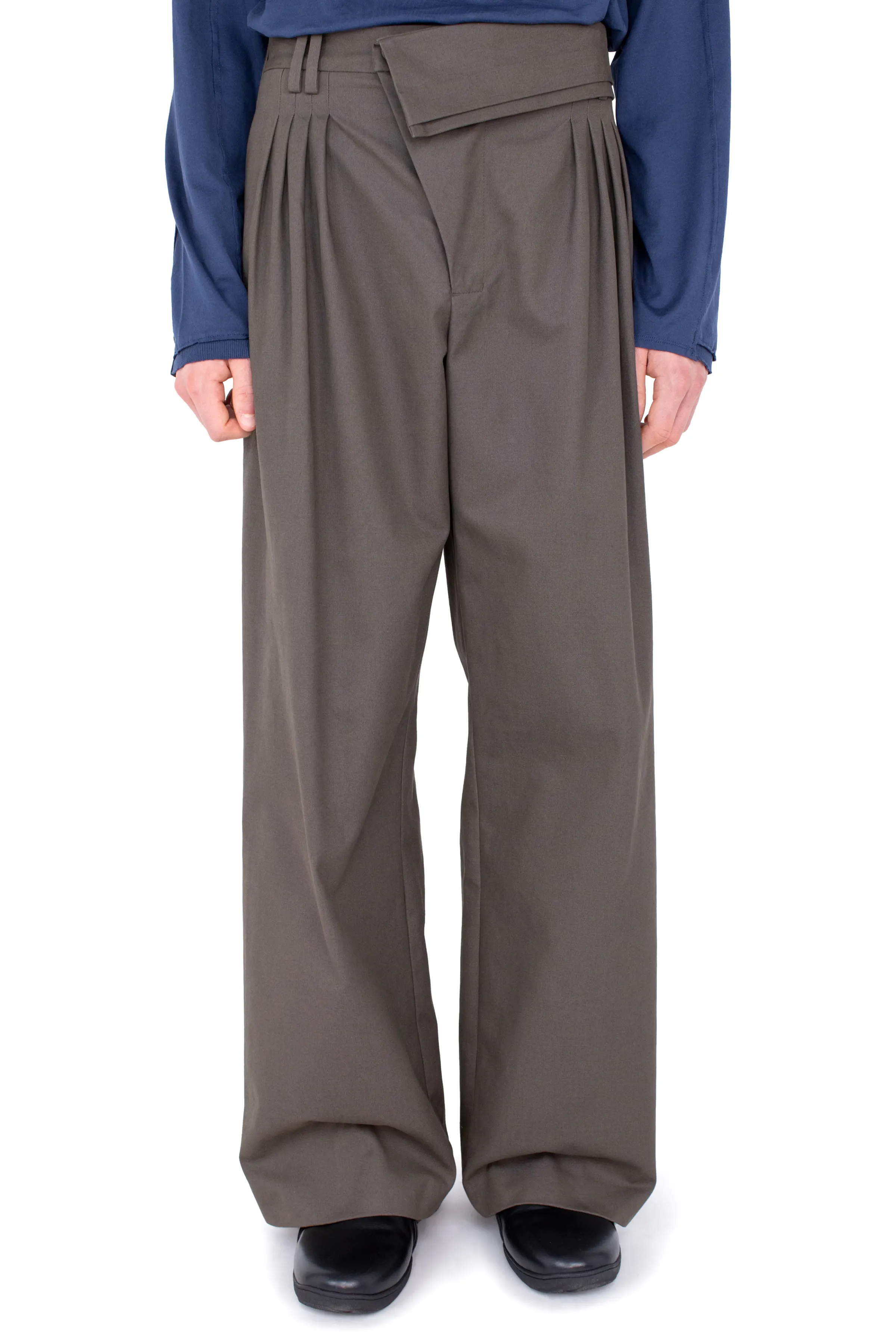 KIKO KOSTADINOV DIEZE WIDE TROUSERS - KHAKI