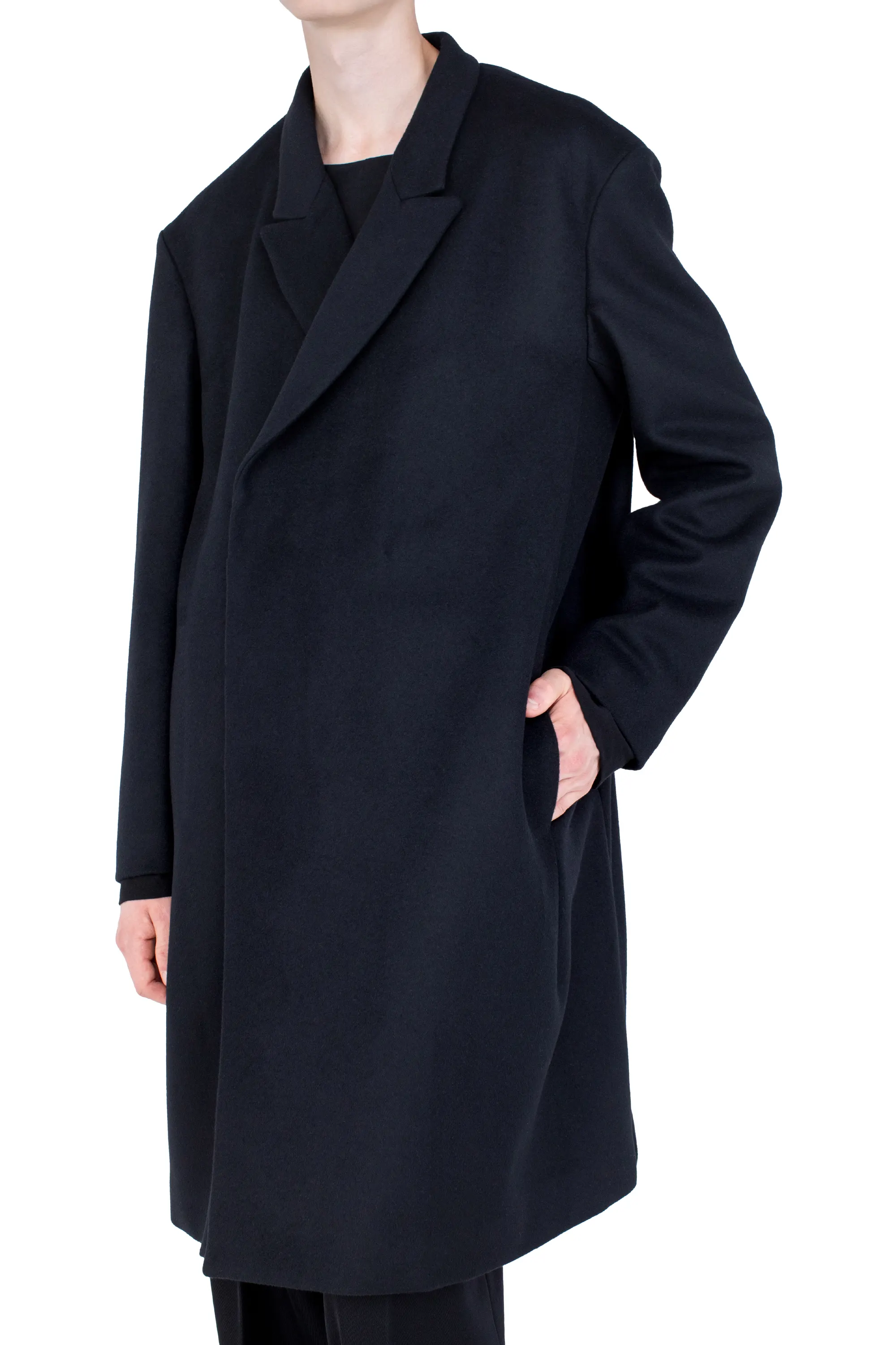 KIKO KOSTADINOV EPELDE OVERCOAT - DEEP BLACK