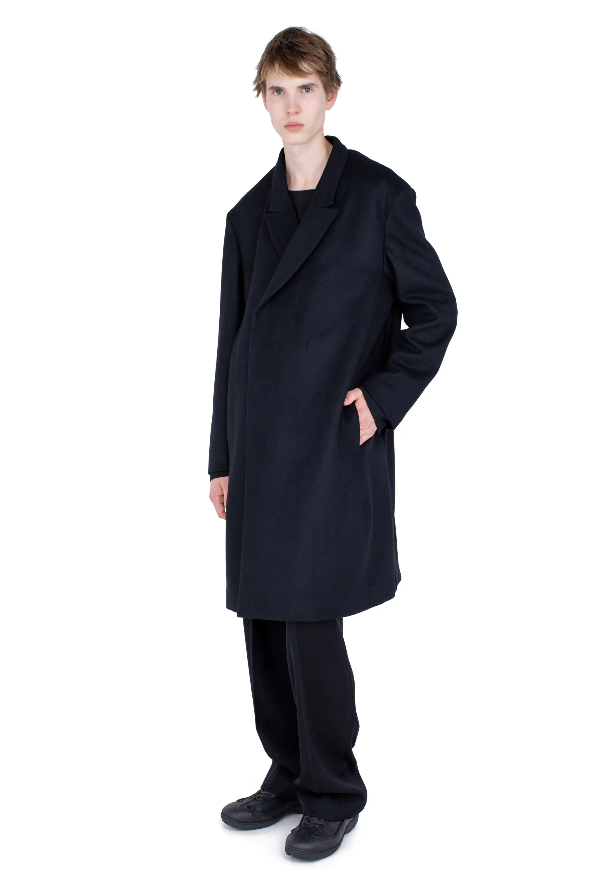 KIKO KOSTADINOV EPELDE OVERCOAT - DEEP BLACK