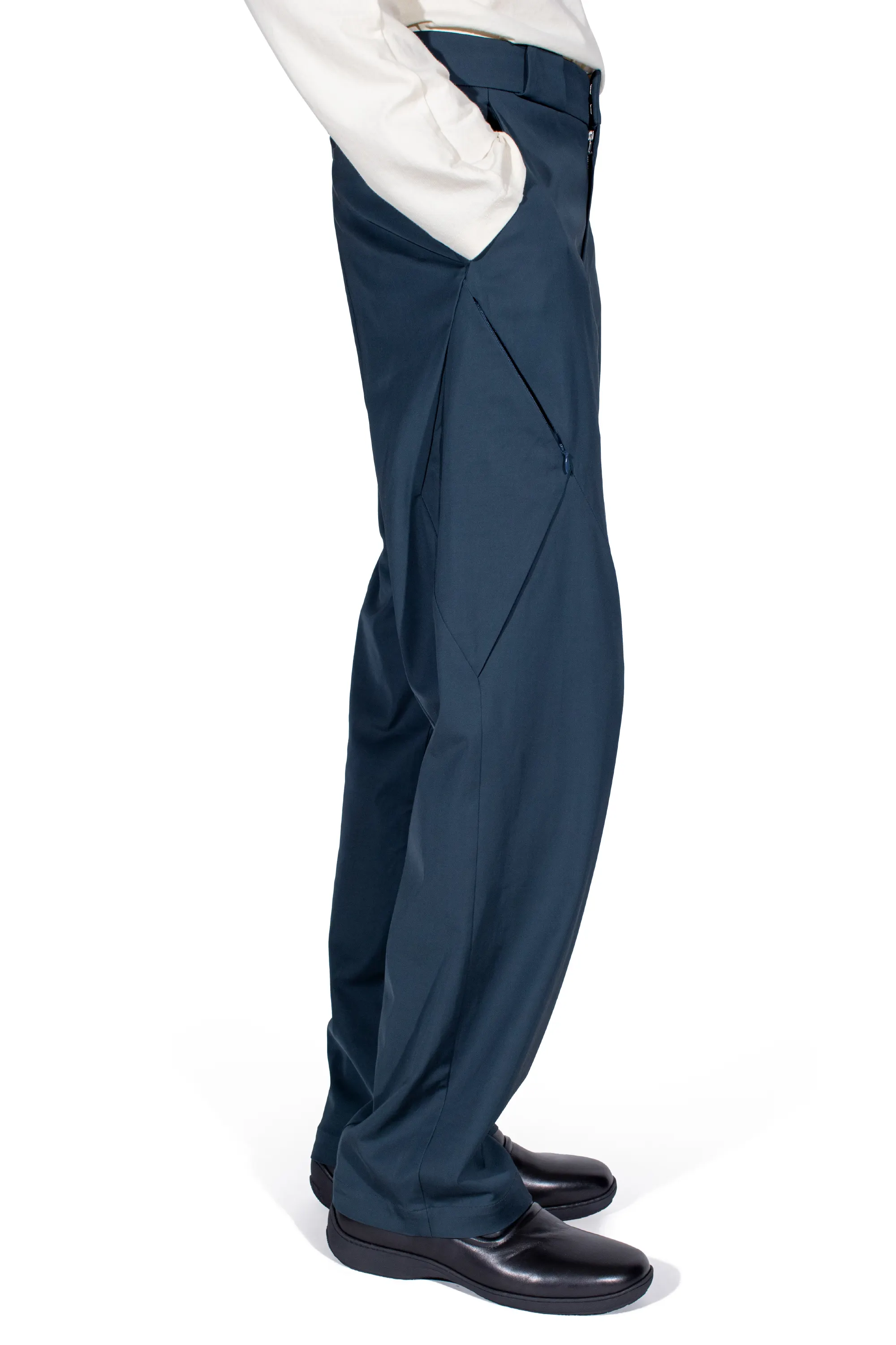 KIKO KOSTADINOV ERDIKO TROUSERS - PETROL BLUE