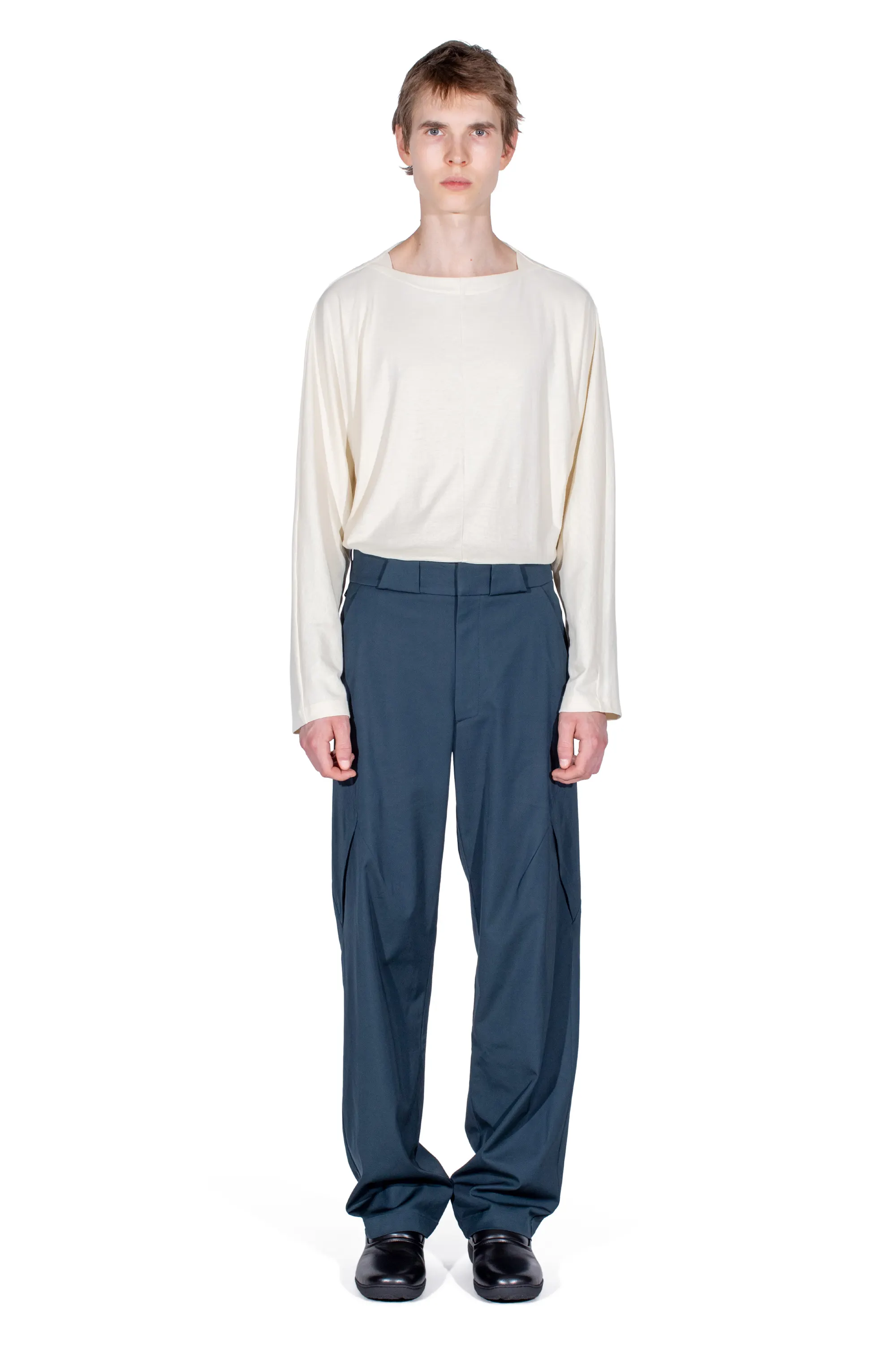 KIKO KOSTADINOV ERDIKO TROUSERS - PETROL BLUE