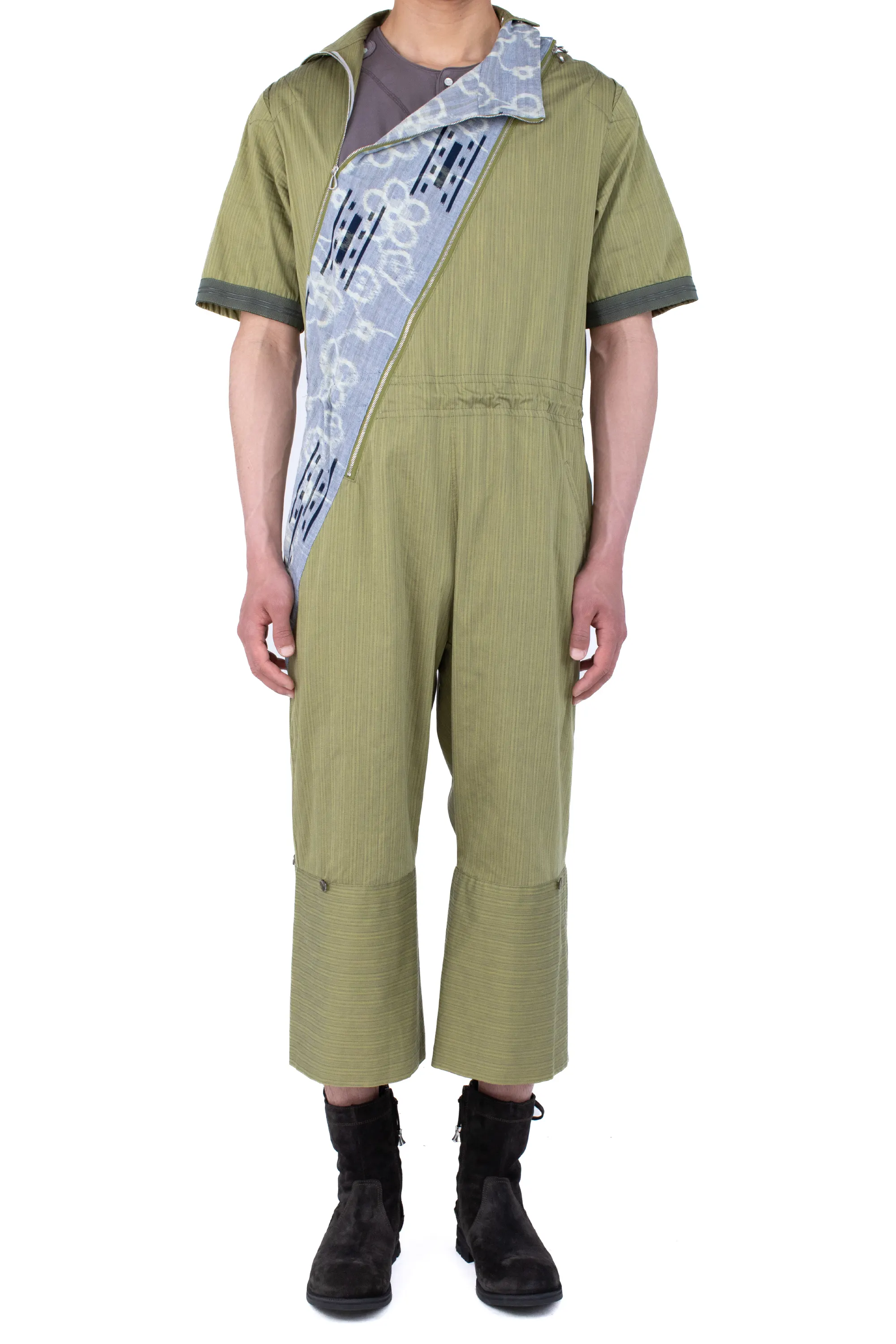 KIKO KOSTADINOV FARKAS JUMPSUIT - LIME STRIPE