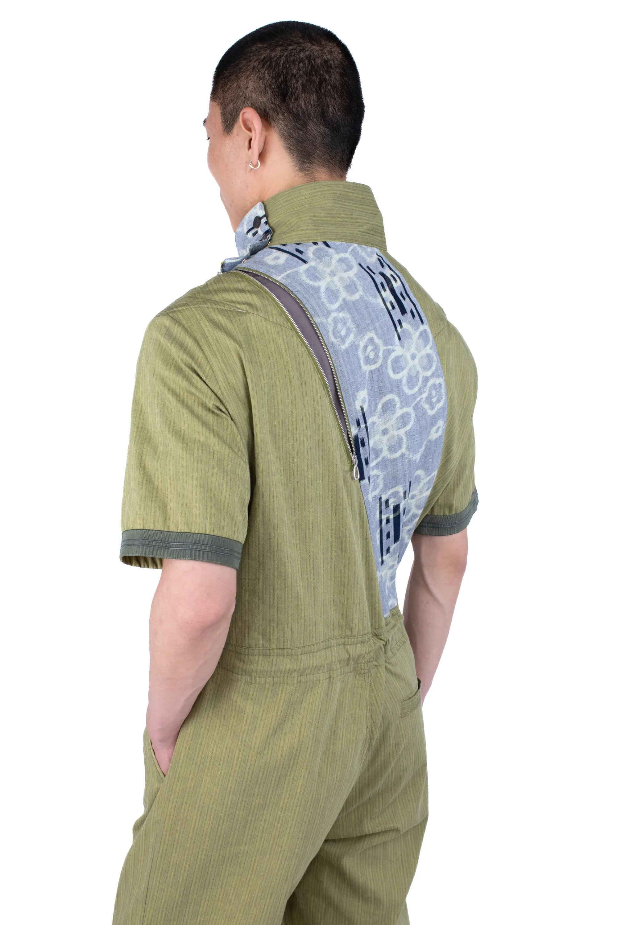KIKO KOSTADINOV FARKAS JUMPSUIT - LIME STRIPE