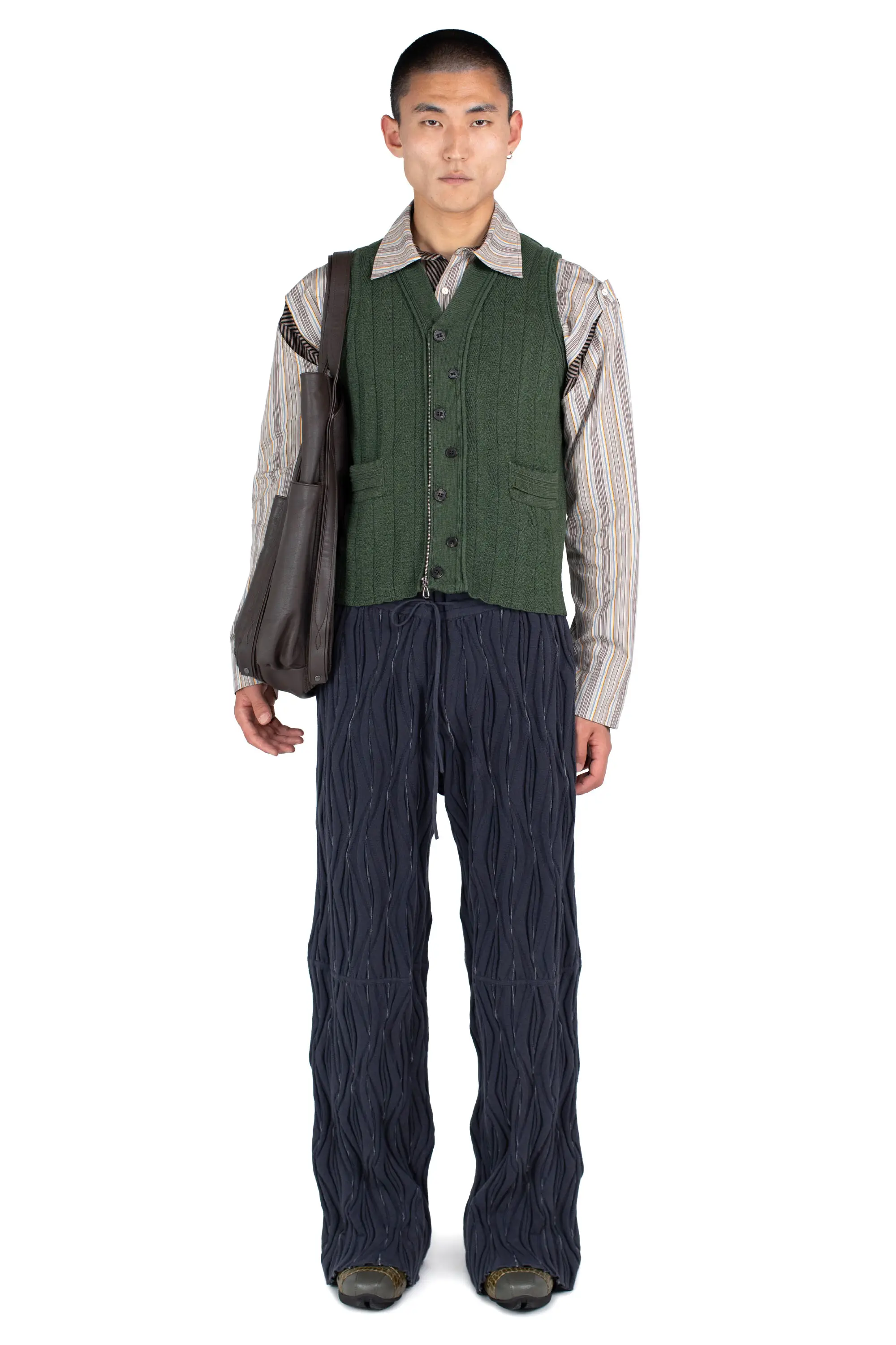 KIKO KOSTADINOV FITZ KNIT VEST - JUNIPER GREEN