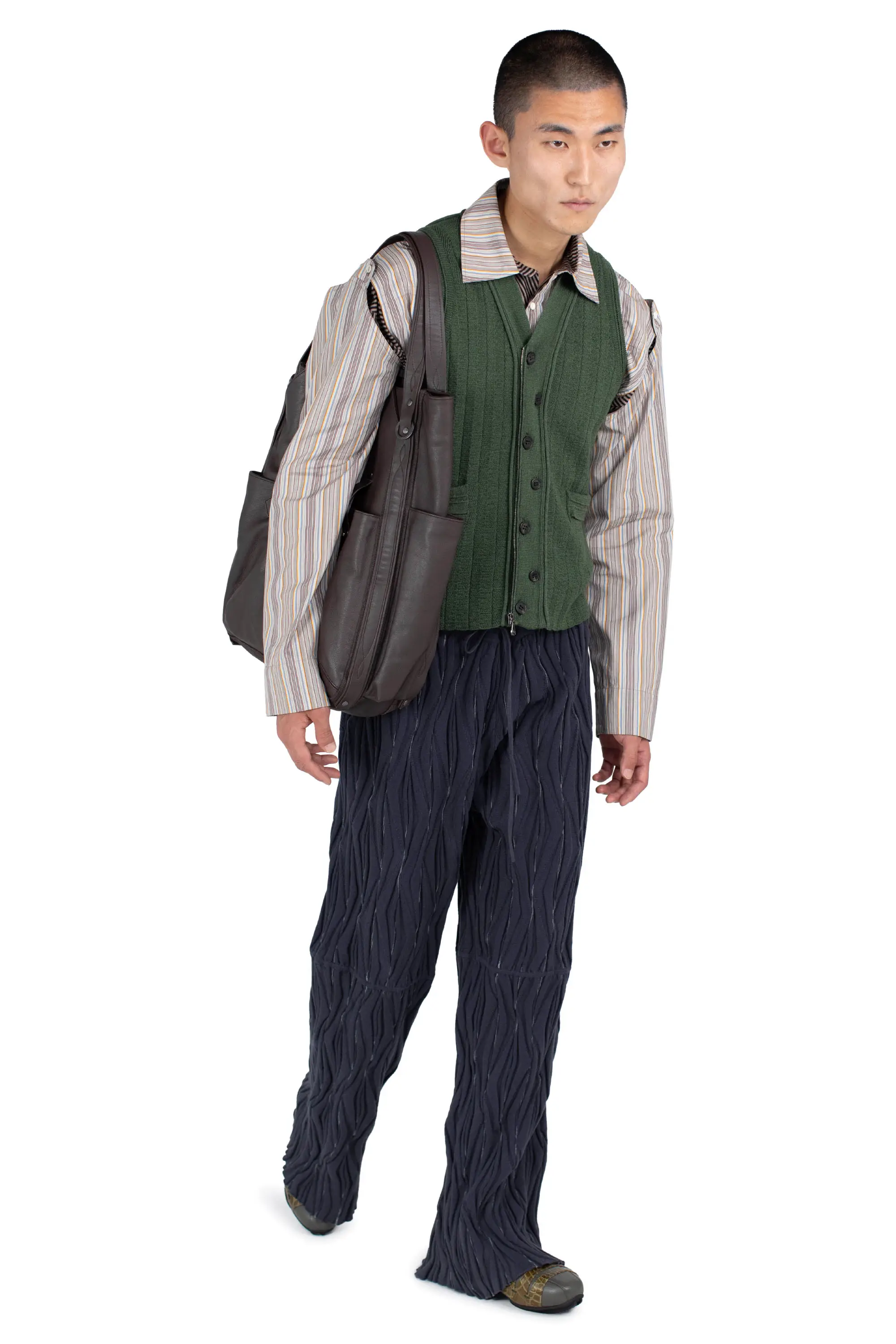 KIKO KOSTADINOV FITZ KNIT VEST - JUNIPER GREEN