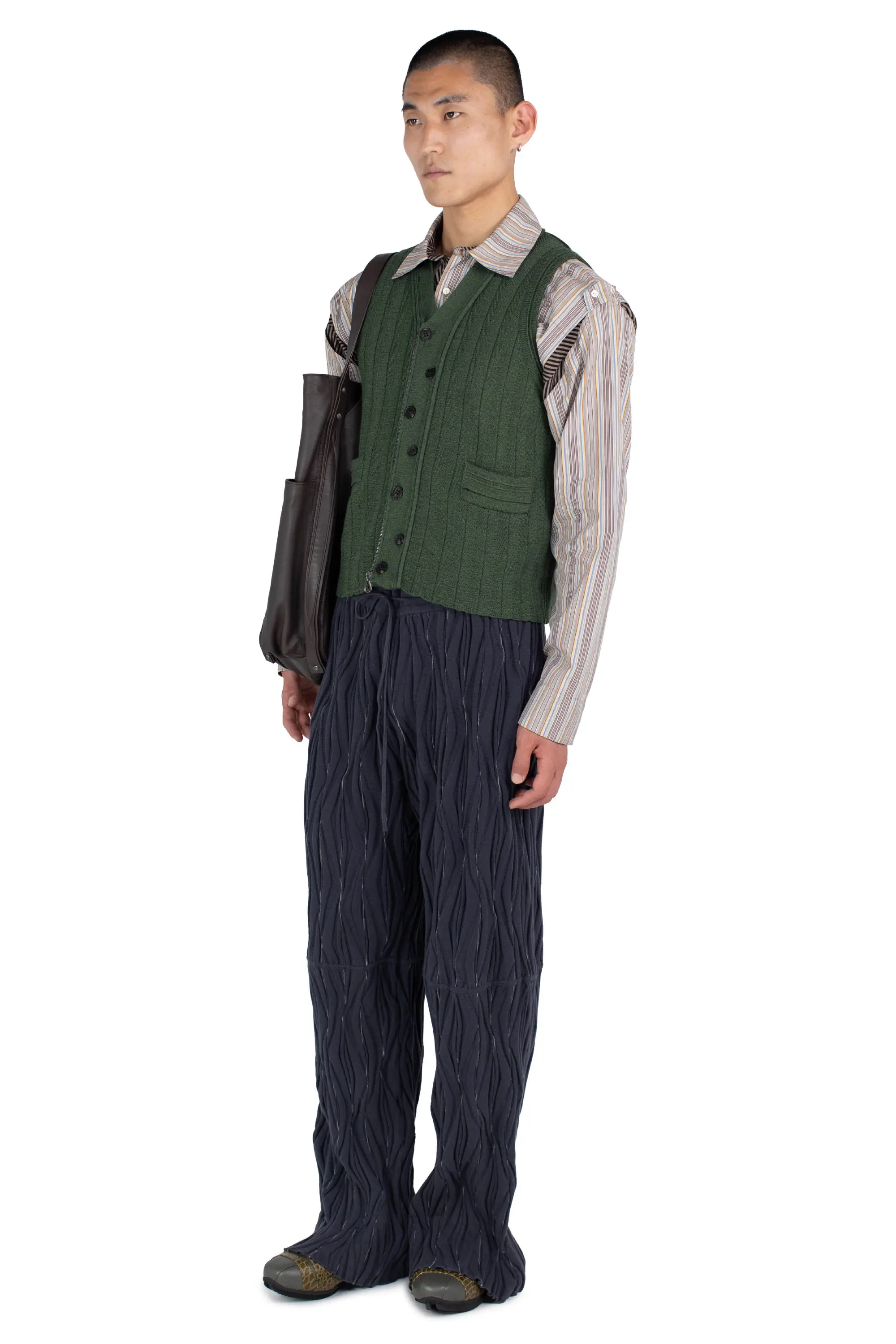 KIKO KOSTADINOV FITZ KNIT VEST - JUNIPER GREEN