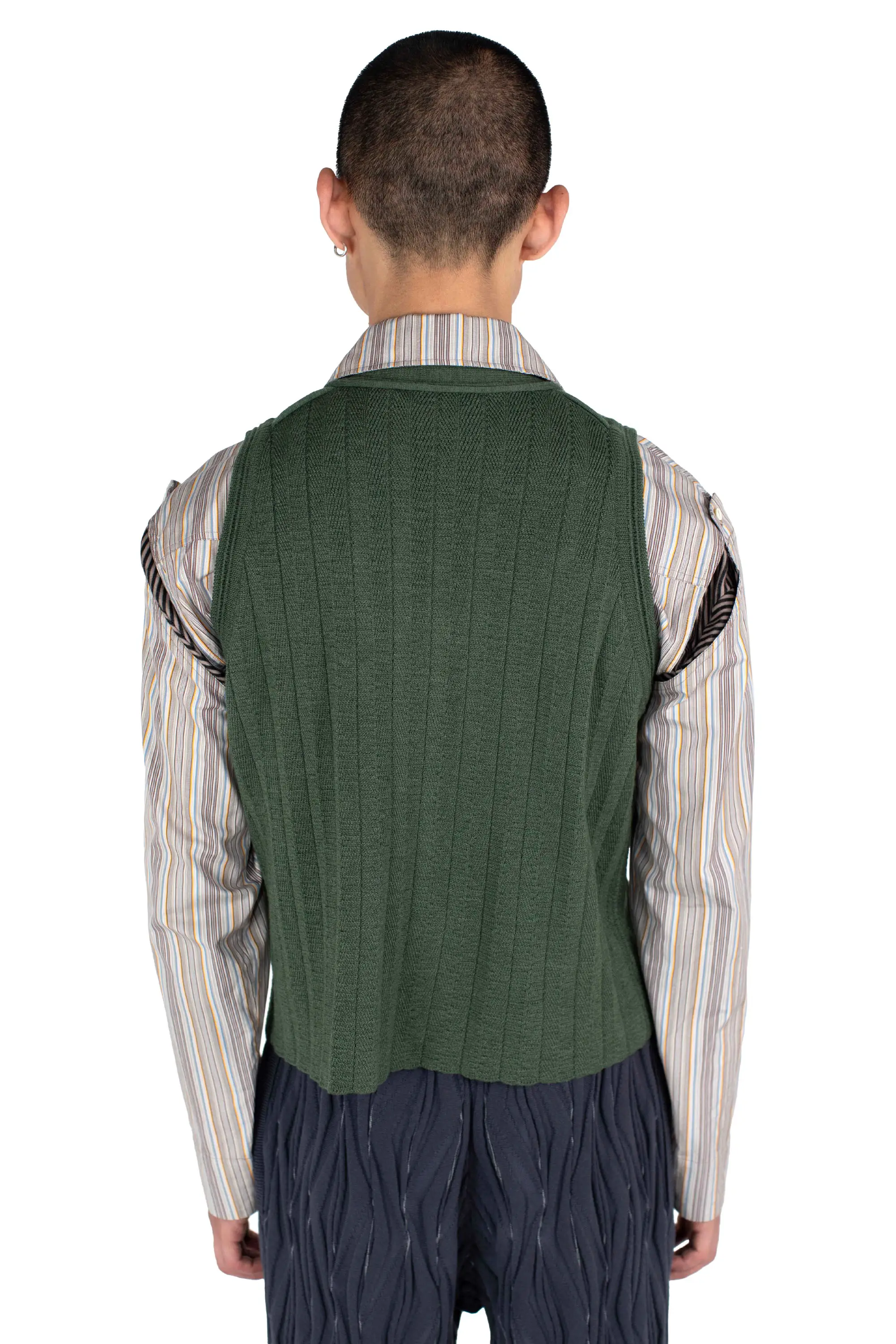 KIKO KOSTADINOV FITZ KNIT VEST - JUNIPER GREEN
