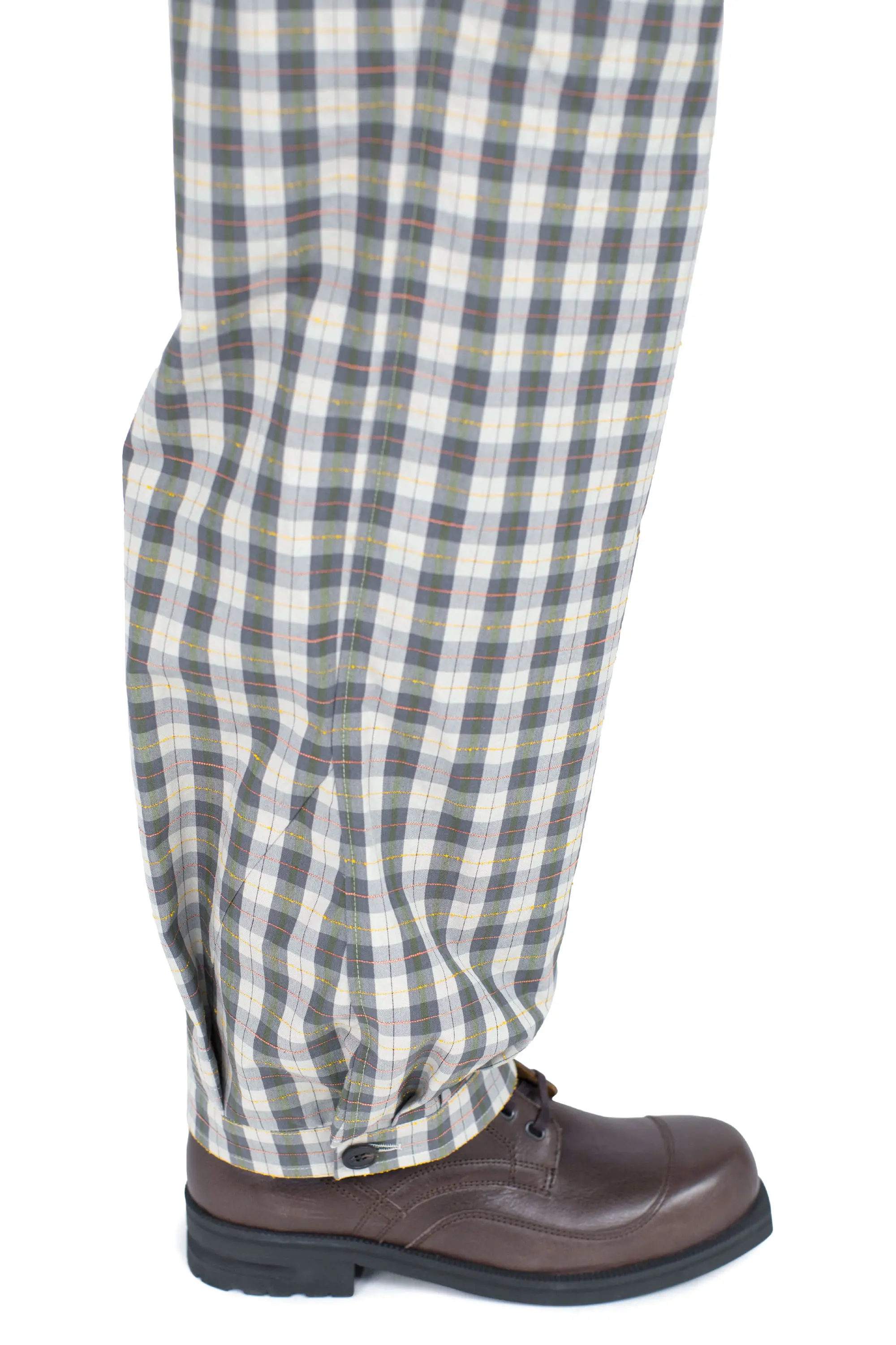 KIKO KOSTADINOV FITZ TROUSER - OYSTER CHECK/TAUPE