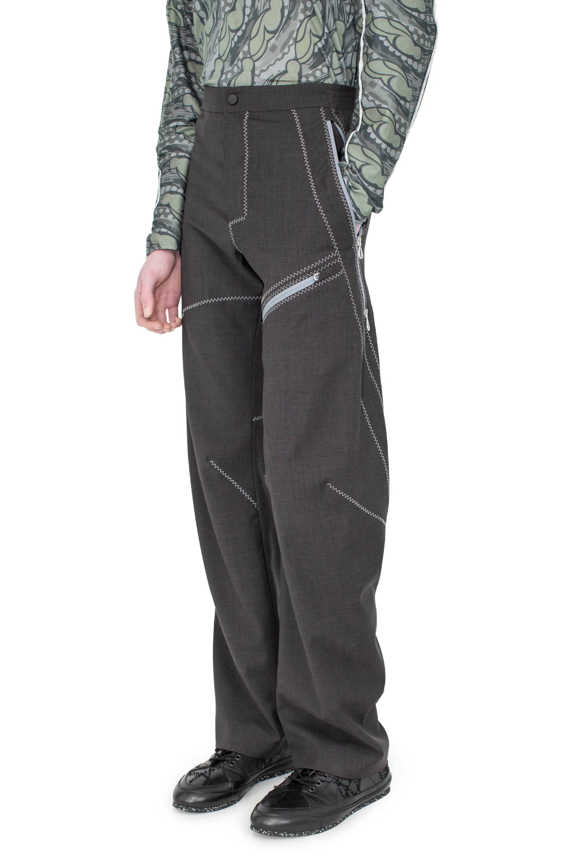 KIKO KOSTADINOV FOSCO TROUSER - UMBER BROWN
