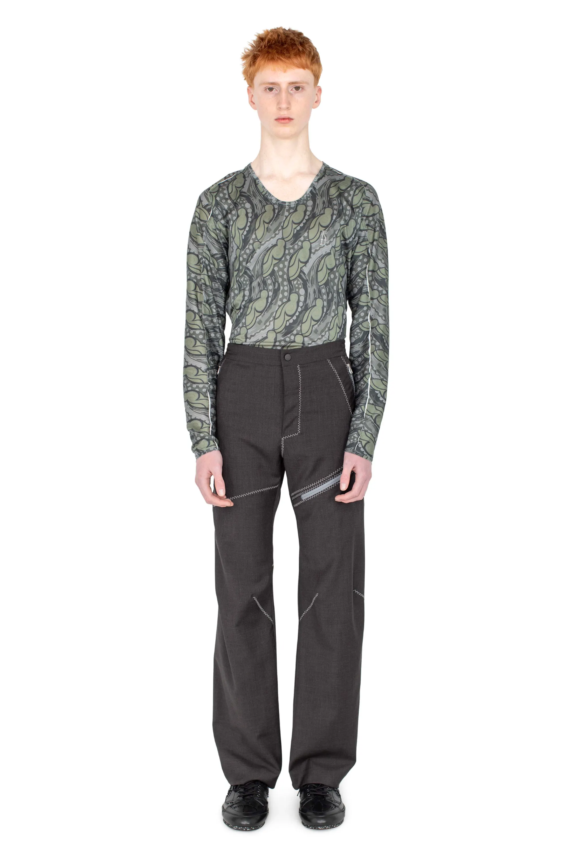 KIKO KOSTADINOV FOSCO TROUSER - UMBER BROWN