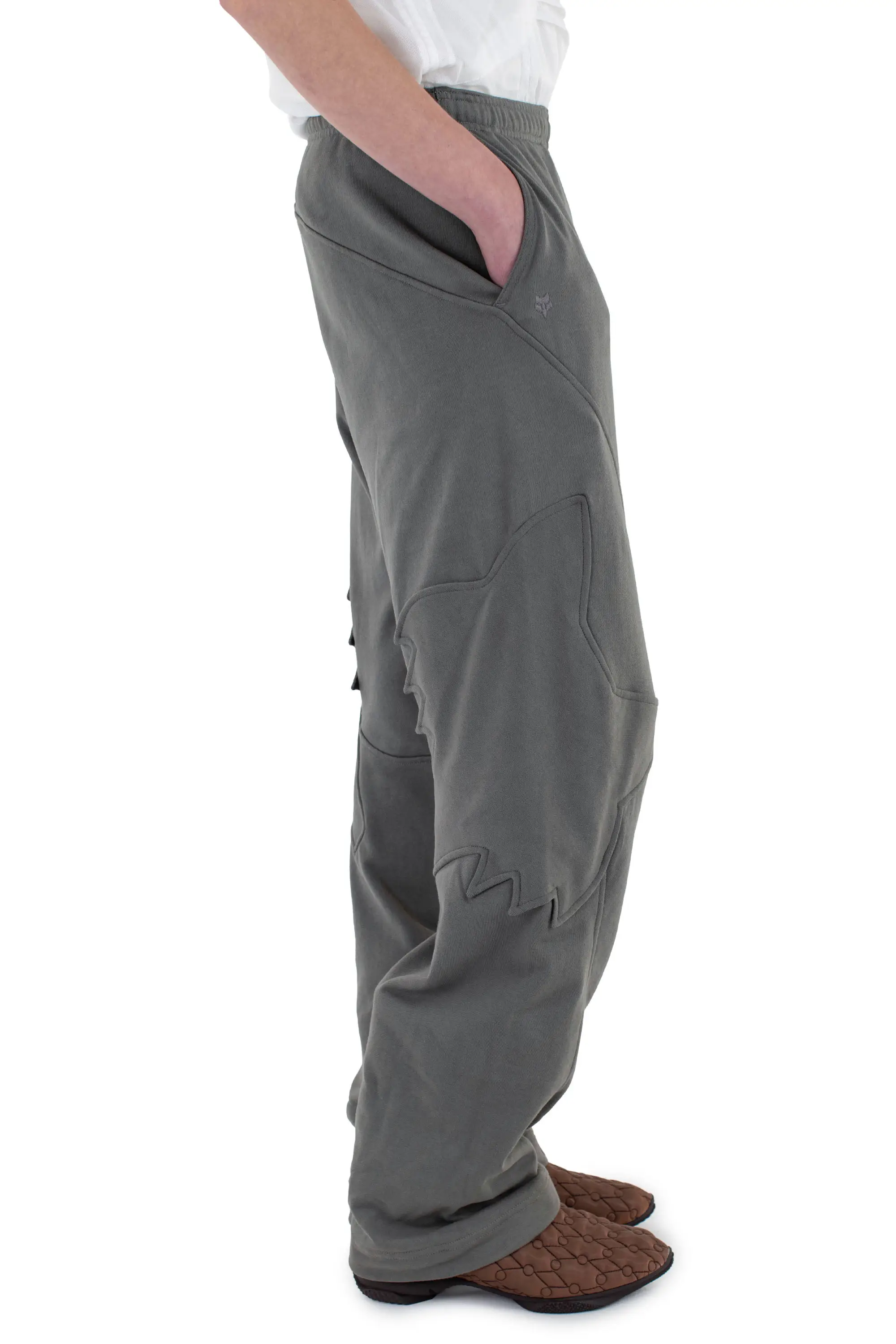 KIKO KOSTADINOV FOX FLEECE PANT - DARK STONE