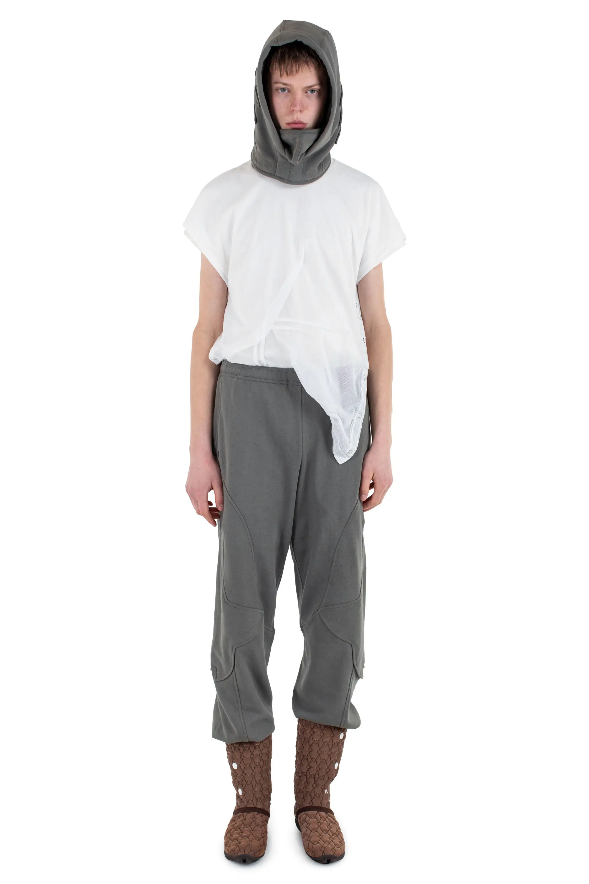KIKO KOSTADINOV FOX FLEECE PANT - DARK STONE