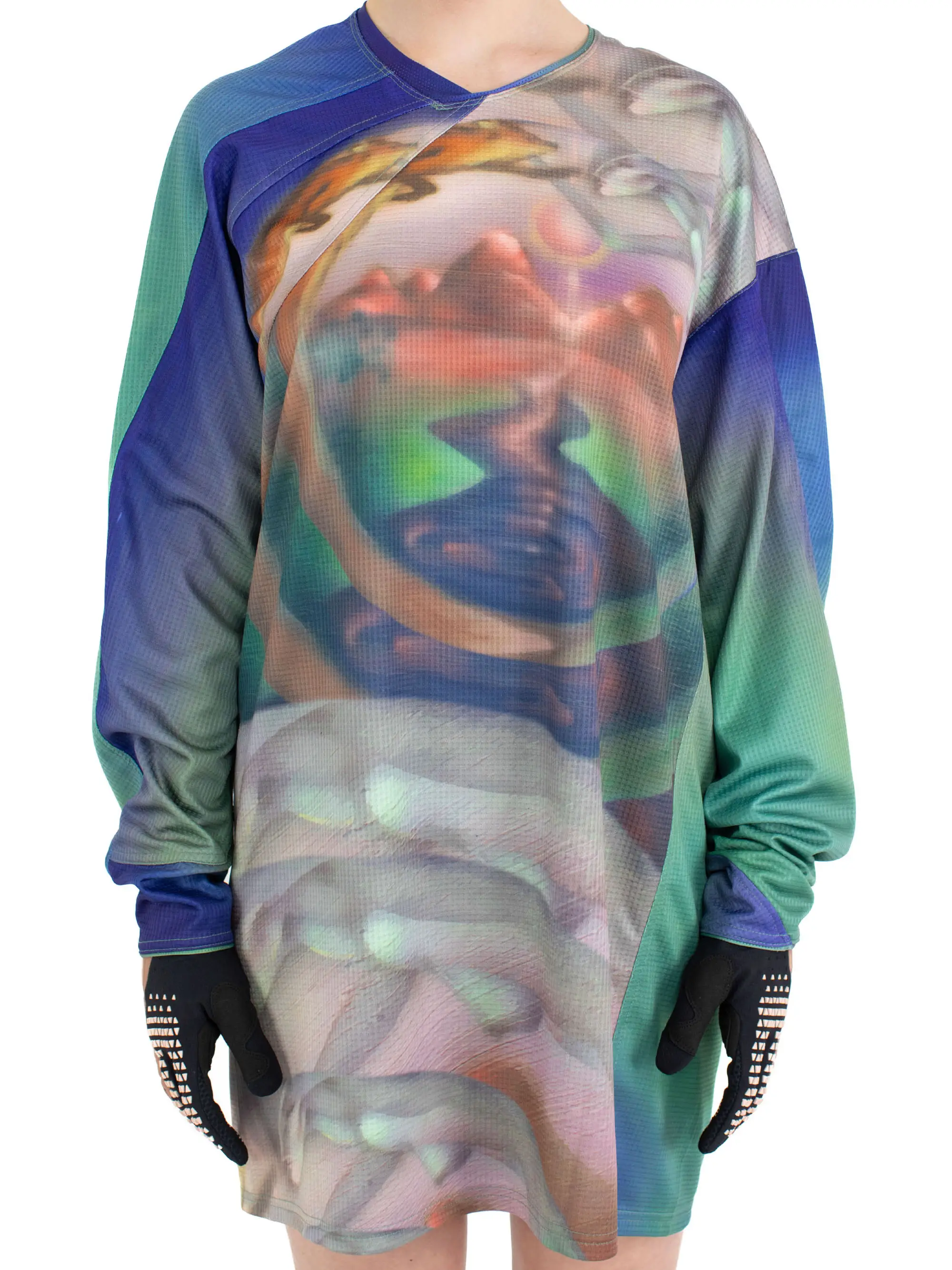 KIKO KOSTADINOV FOX LAB LONG SLEEVE T-SHIRT OFF WHITE SS25