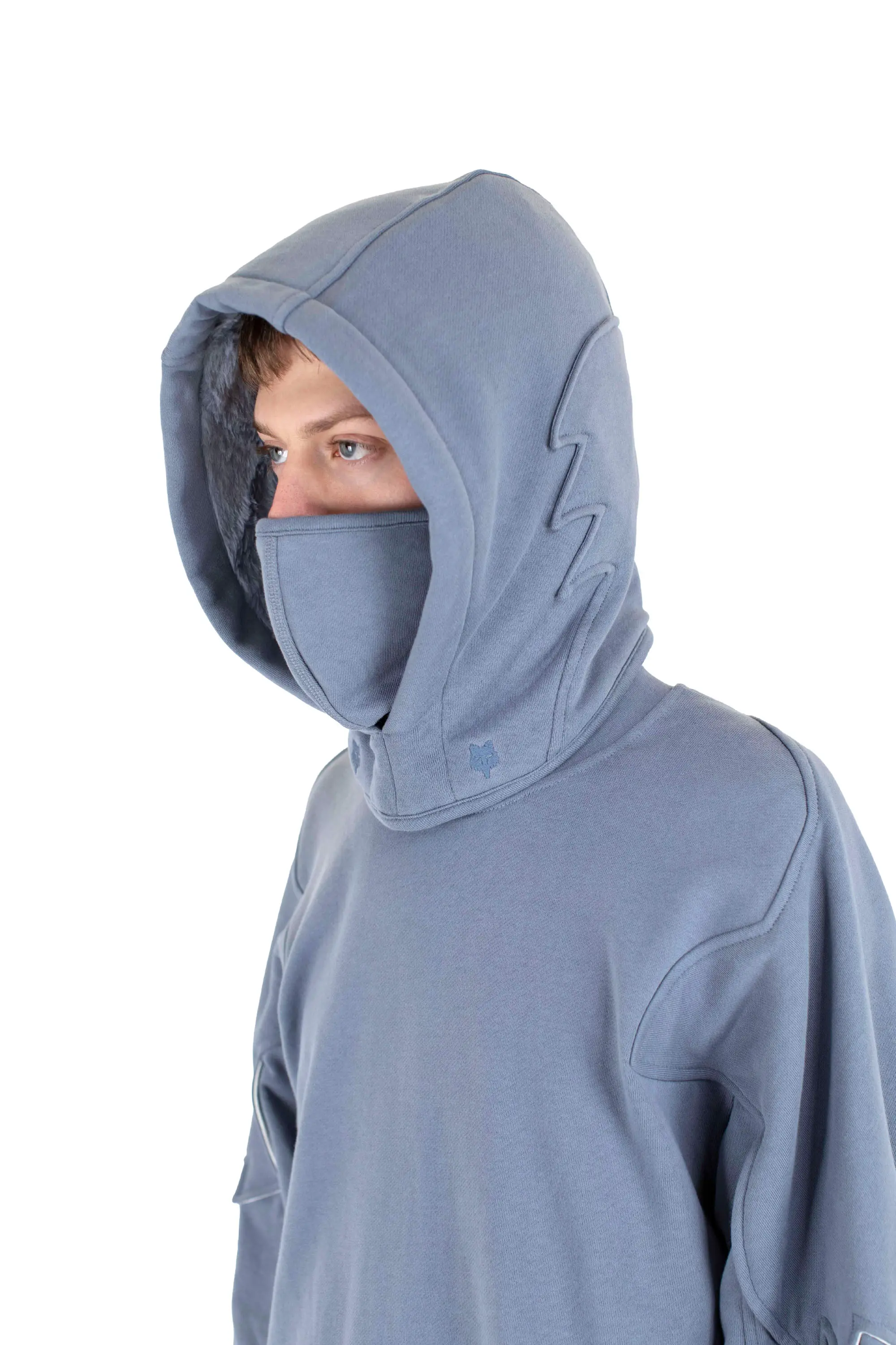 KIKO KOSTADINOV FOX SHERPA LINED BALACLAVA - DARK VINTAGE