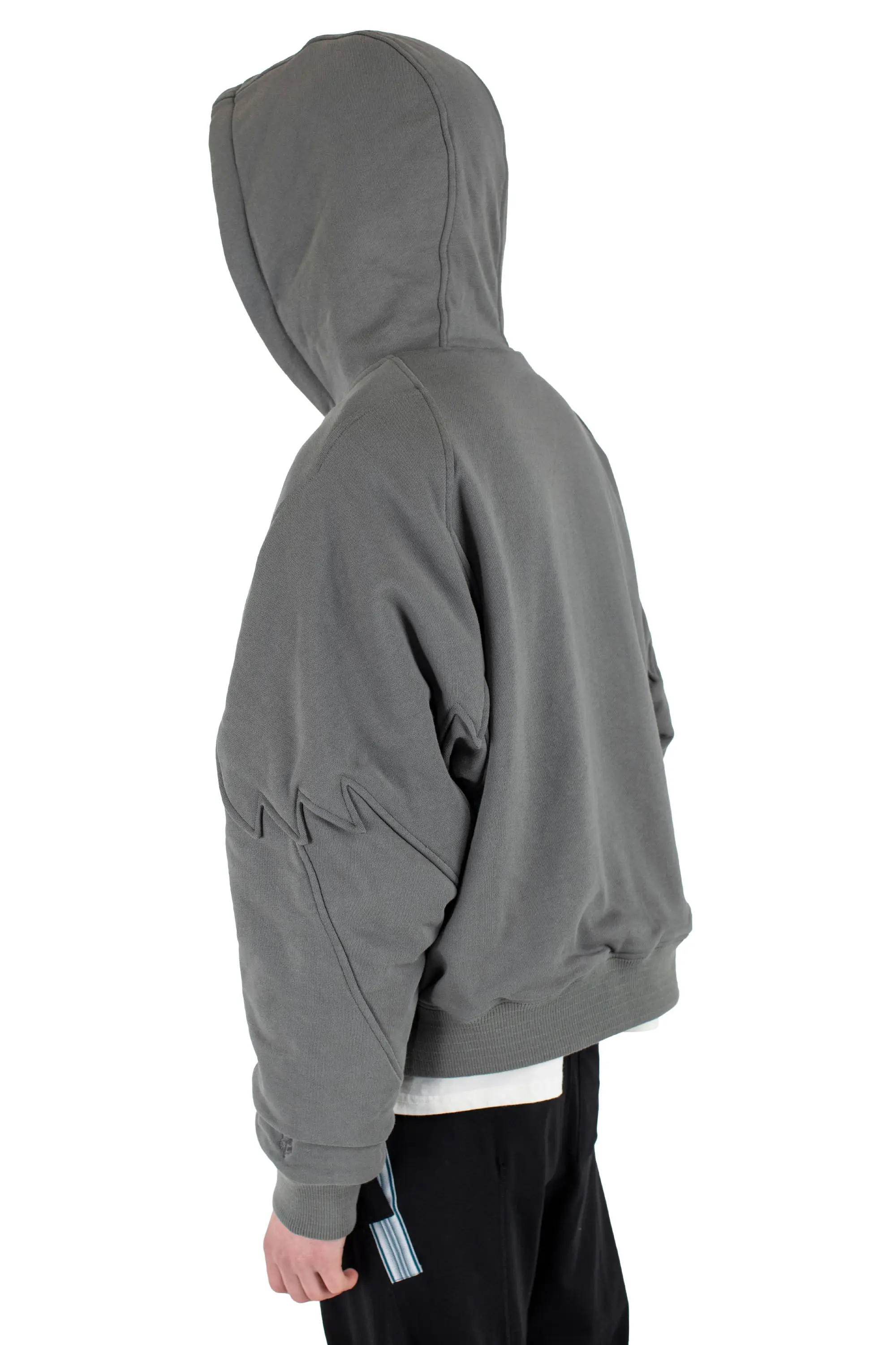 KIKO KOSTADINOV FOX SHERPA ZIP FLEECE - DARK STONE
