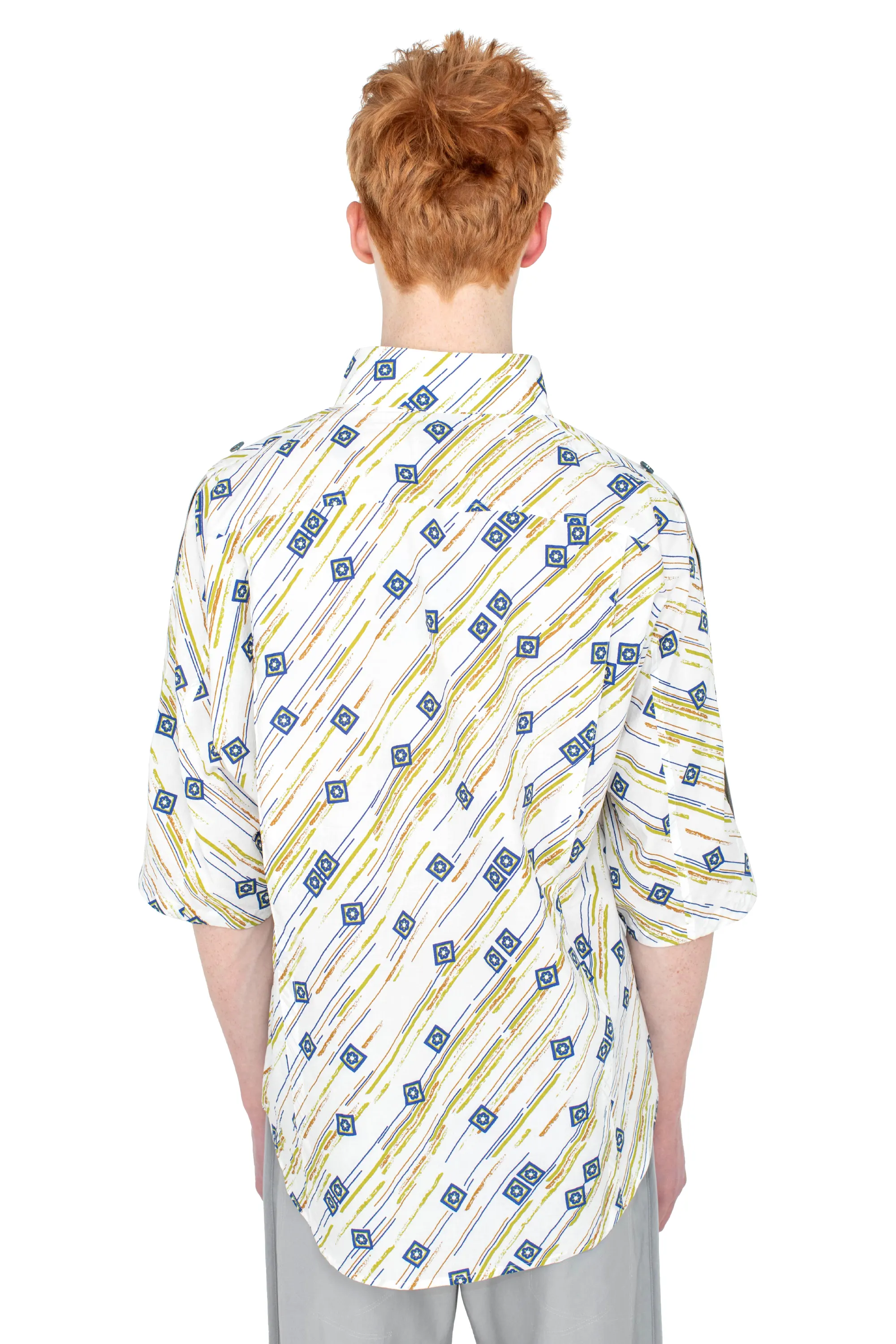 KIKO KOSTADINOV GABOR SHIRT - FLORAL BRUSH
